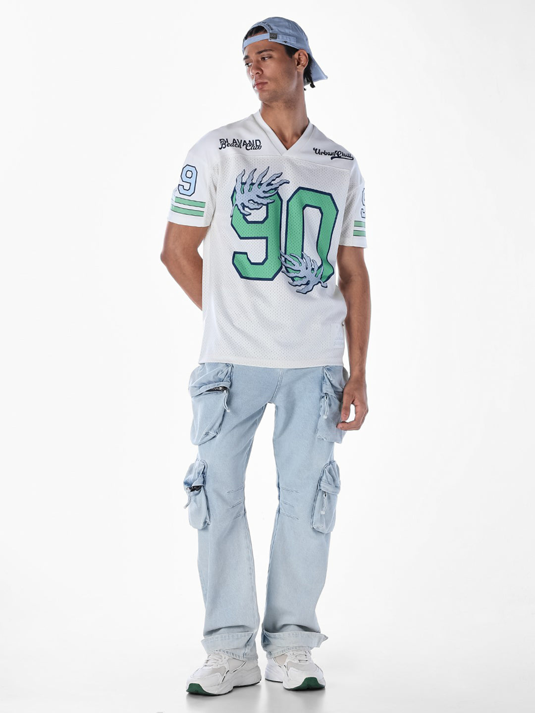 Cut & Sew Printed Oversized T-shirt