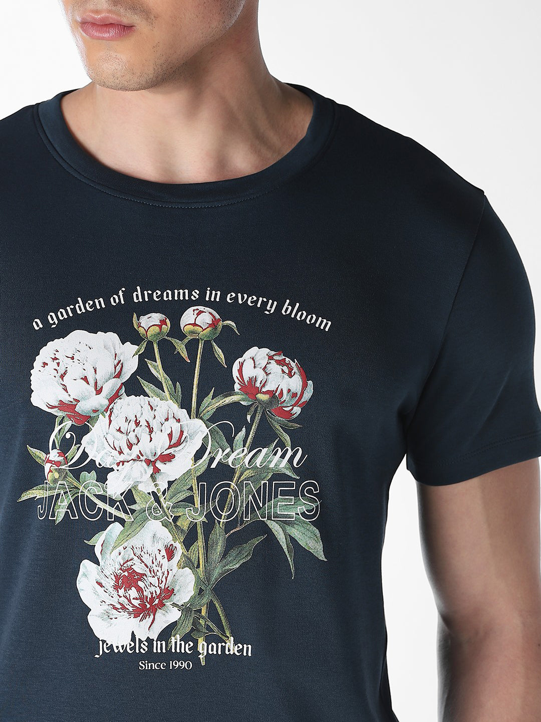 Floral Print Crew Neck T-shirt