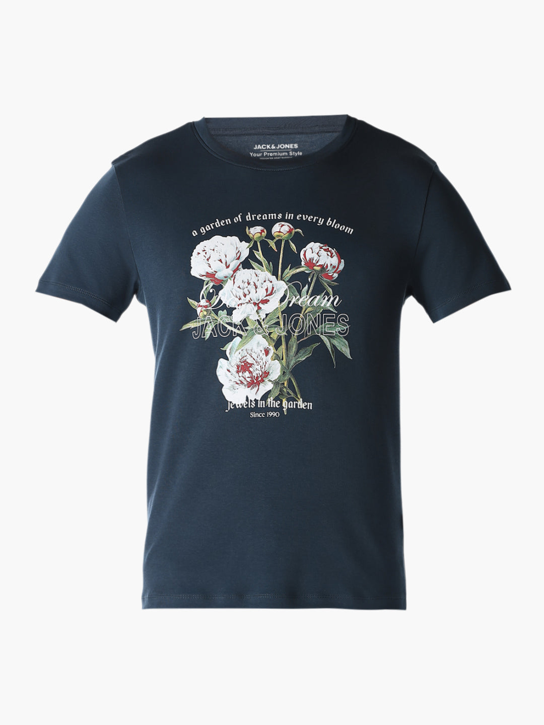 Floral Print Crew Neck T-shirt
