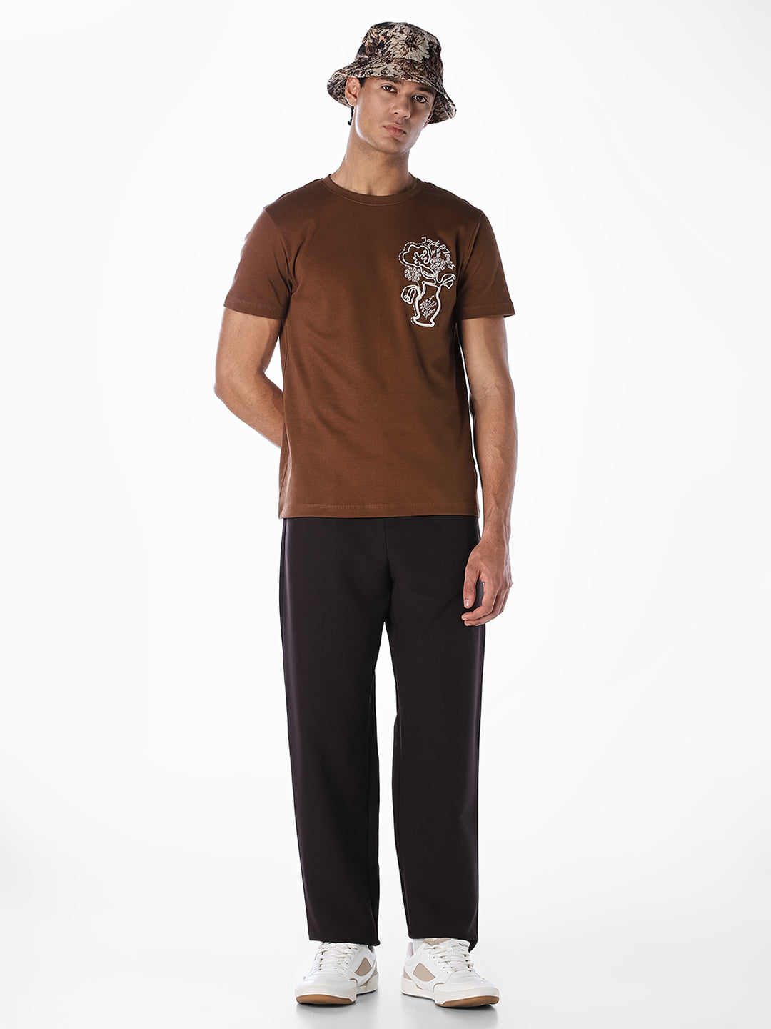 Embroidered Back Graphic T-shirt