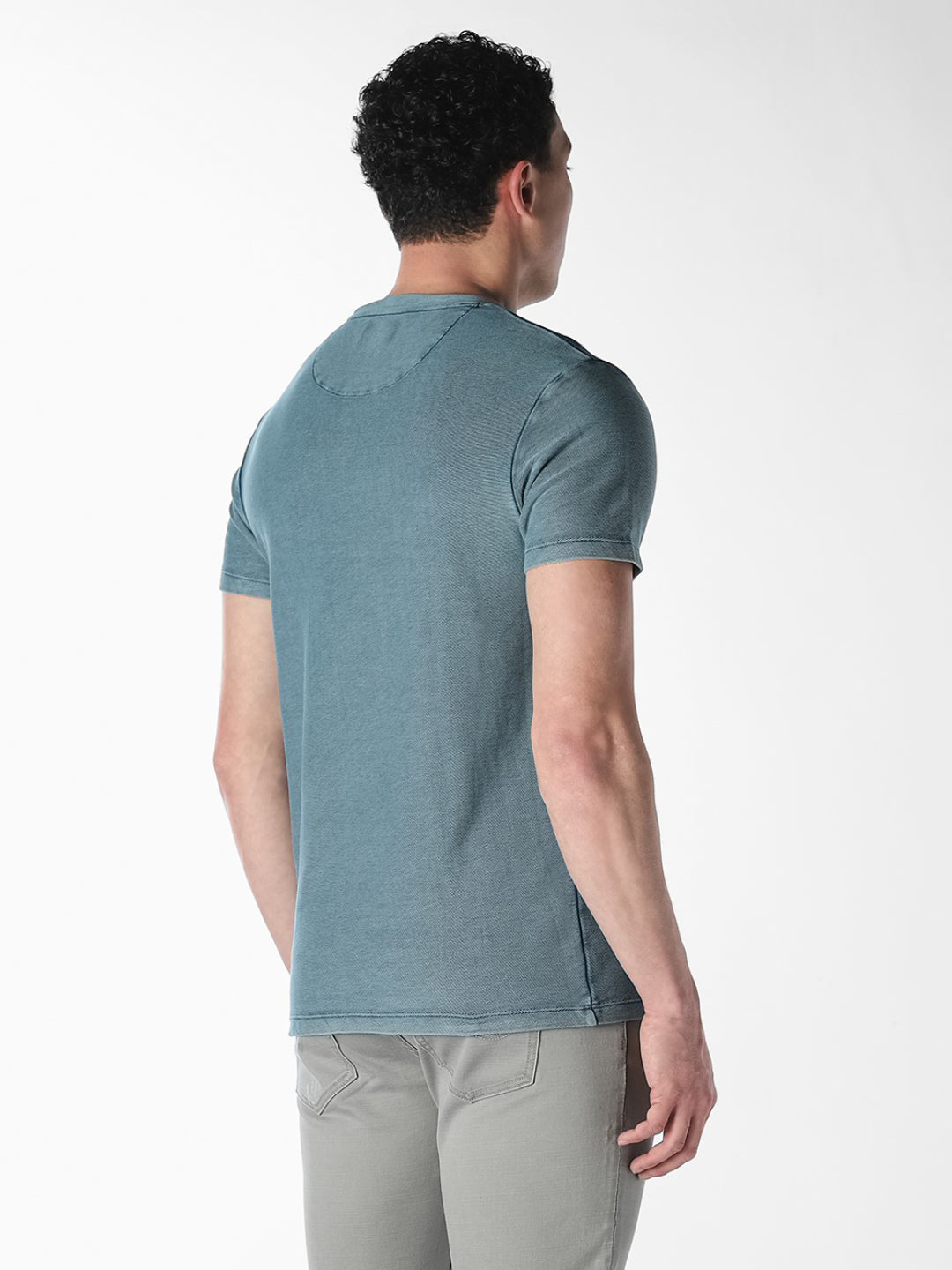 Acid Wash Printed Boxy Fit T-shirt