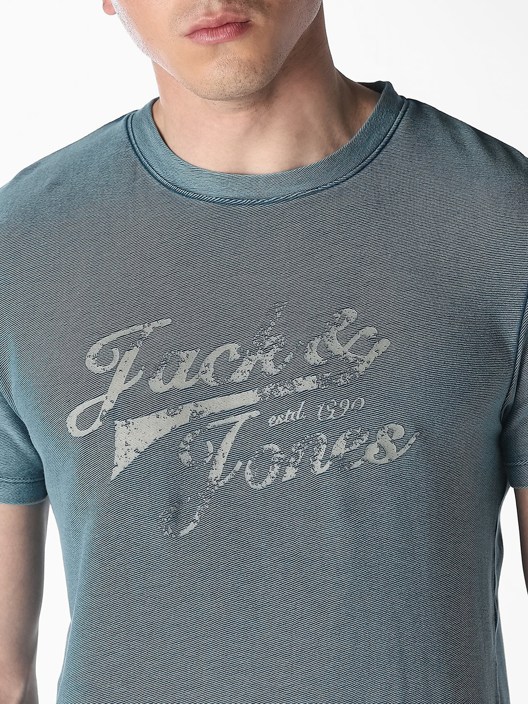 Acid Wash Printed Boxy Fit T-shirt