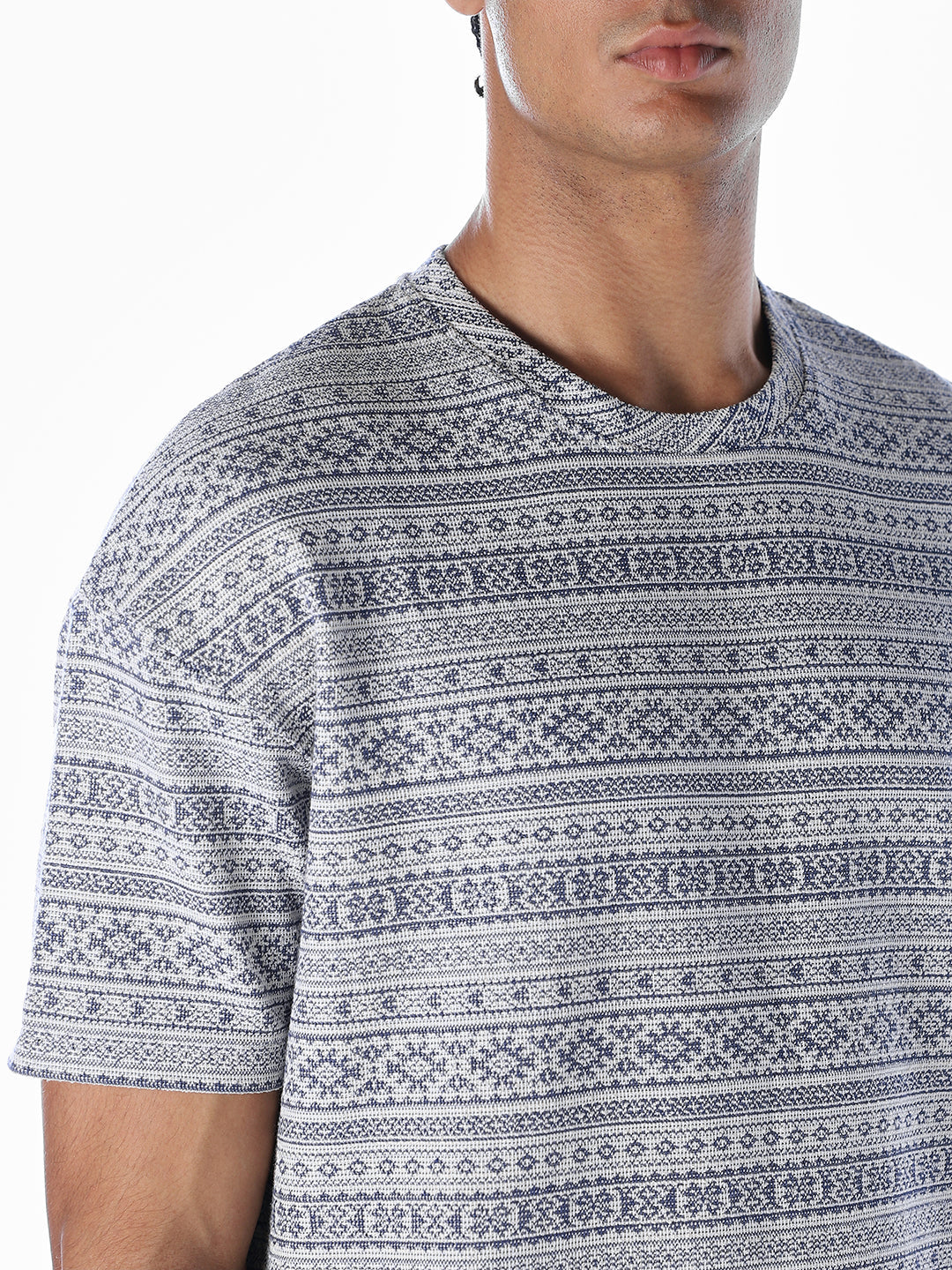 Printed Jacquard Oversized T-shirt