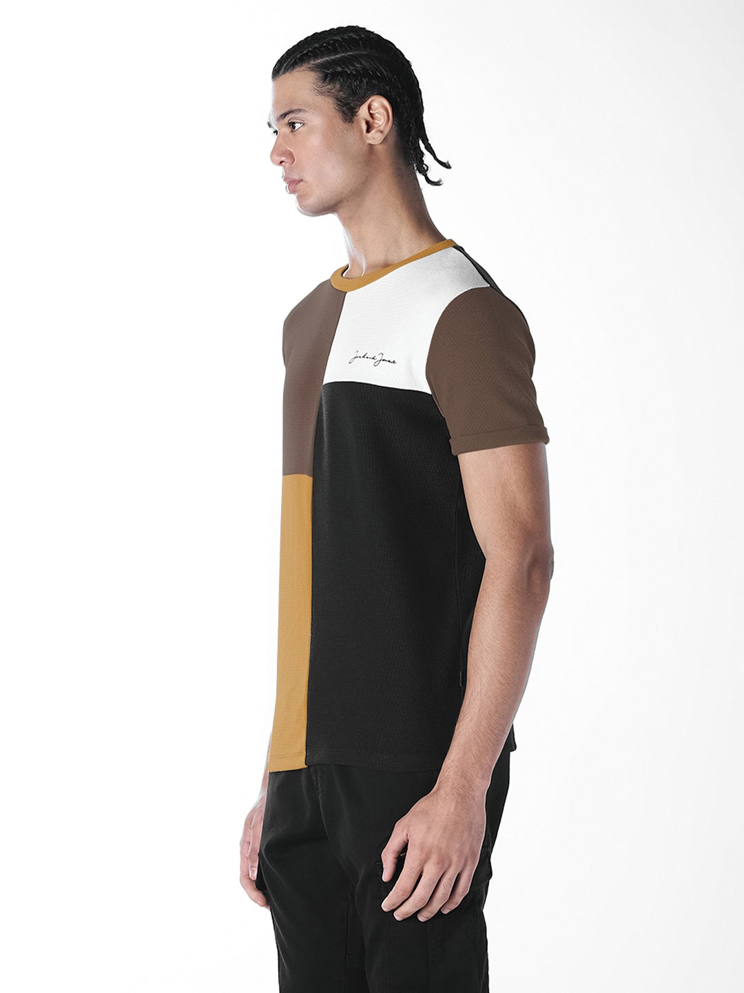 Colourblocked Crew Neck T-shirt