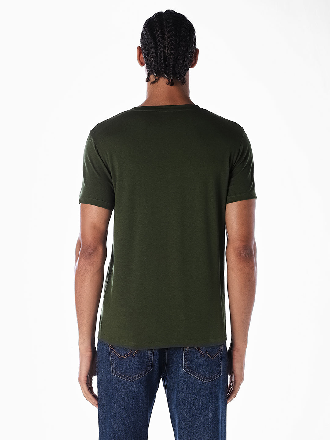 Green Logo Print T-shirt