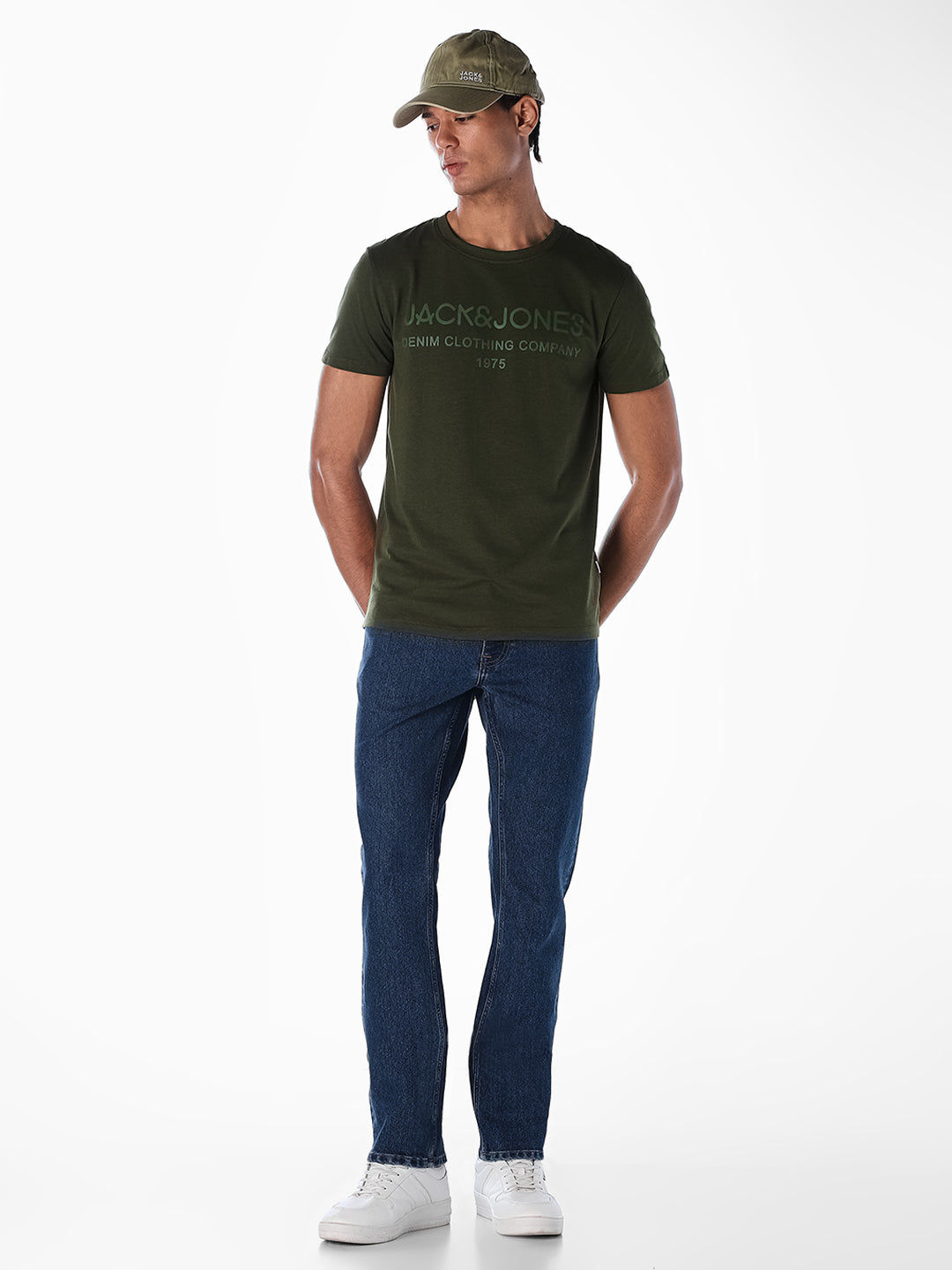 Green Logo Print T-shirt