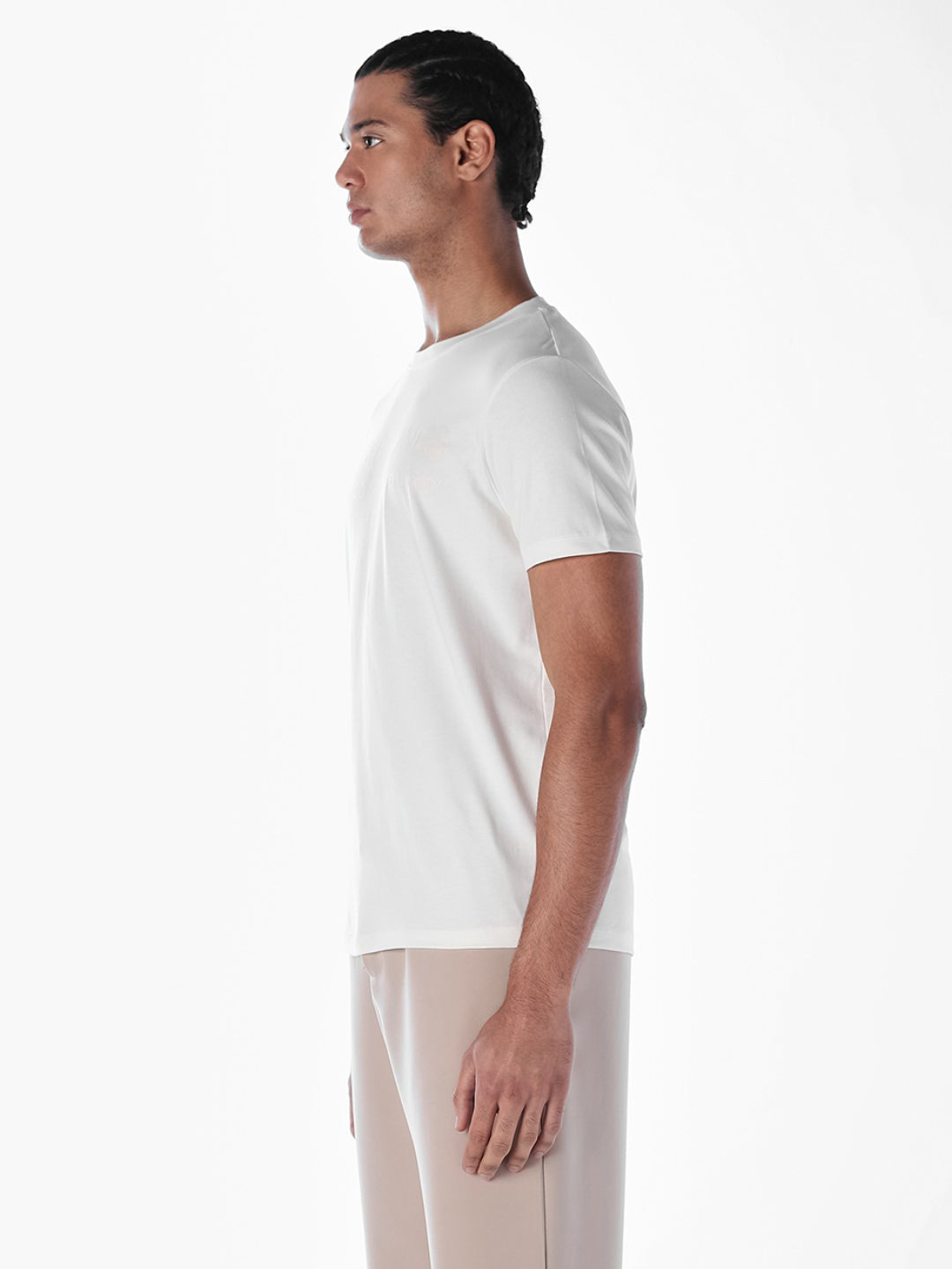 Logo Print Crew Neck T-shirt - White