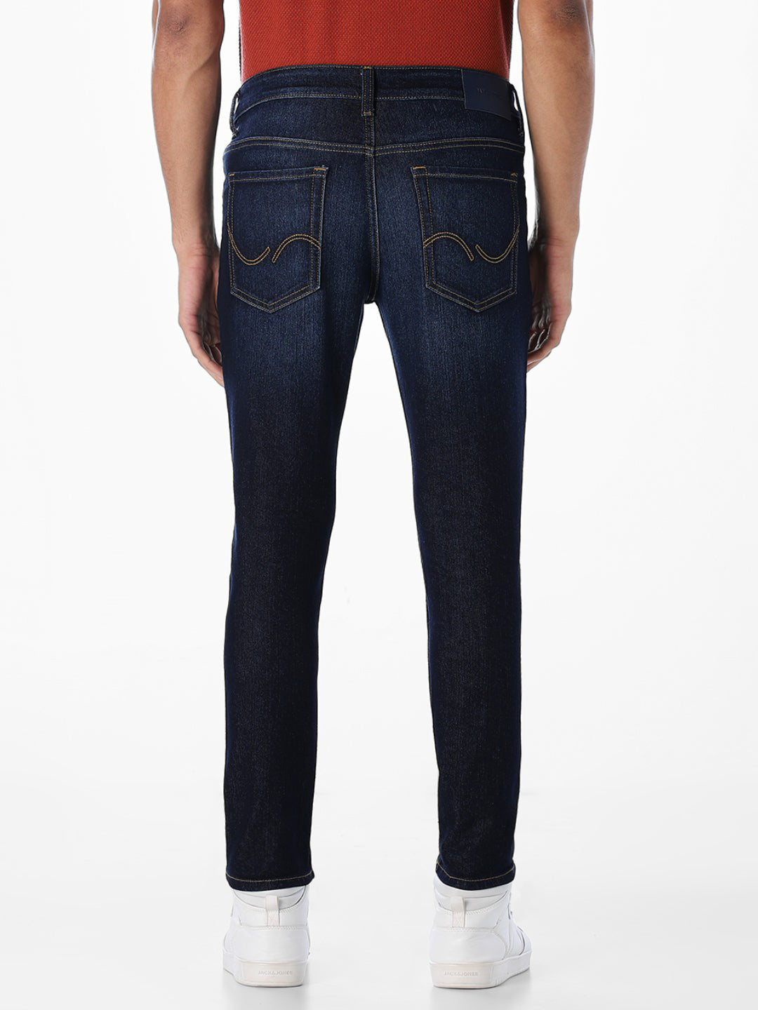 Dark Blue Brak Cropped Slim Fit Jeans