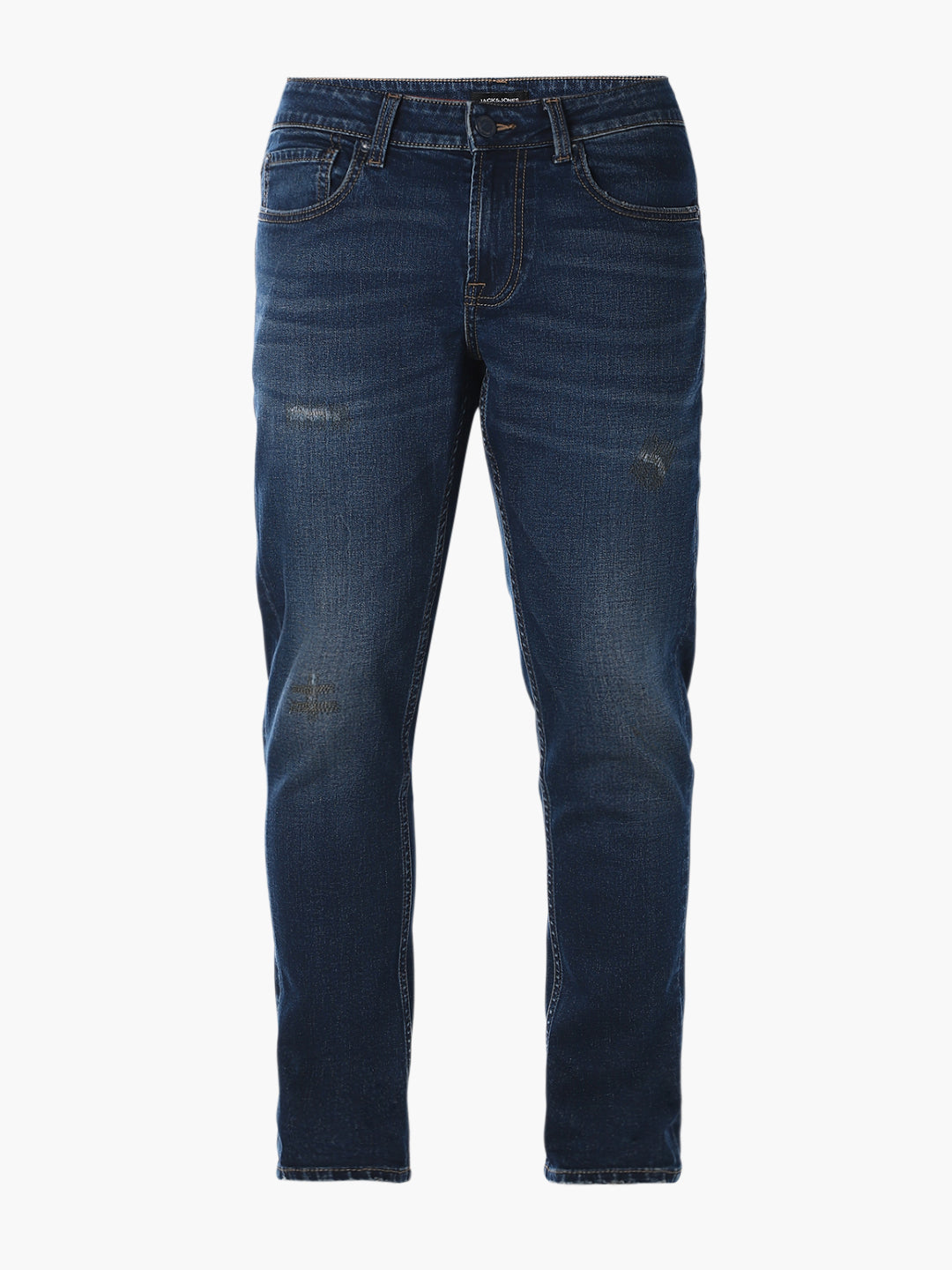Dark Blue Brak Cropped Slim Fit Jeans