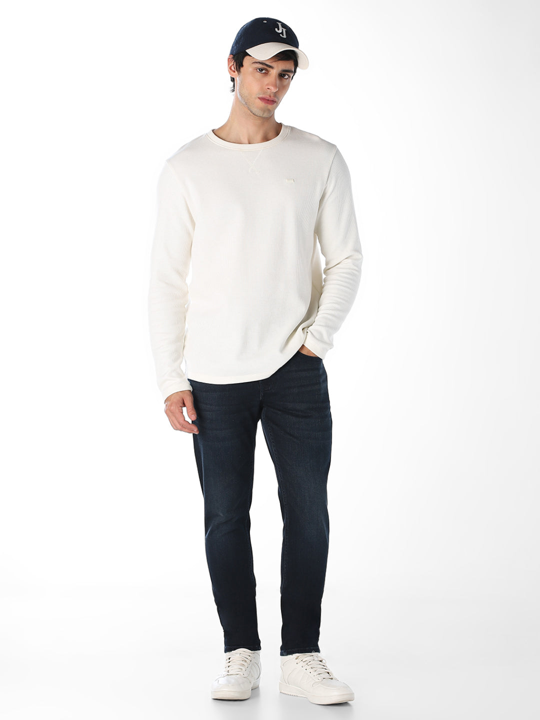 5 Pocket Brak Cropped Slim Fit Jeans