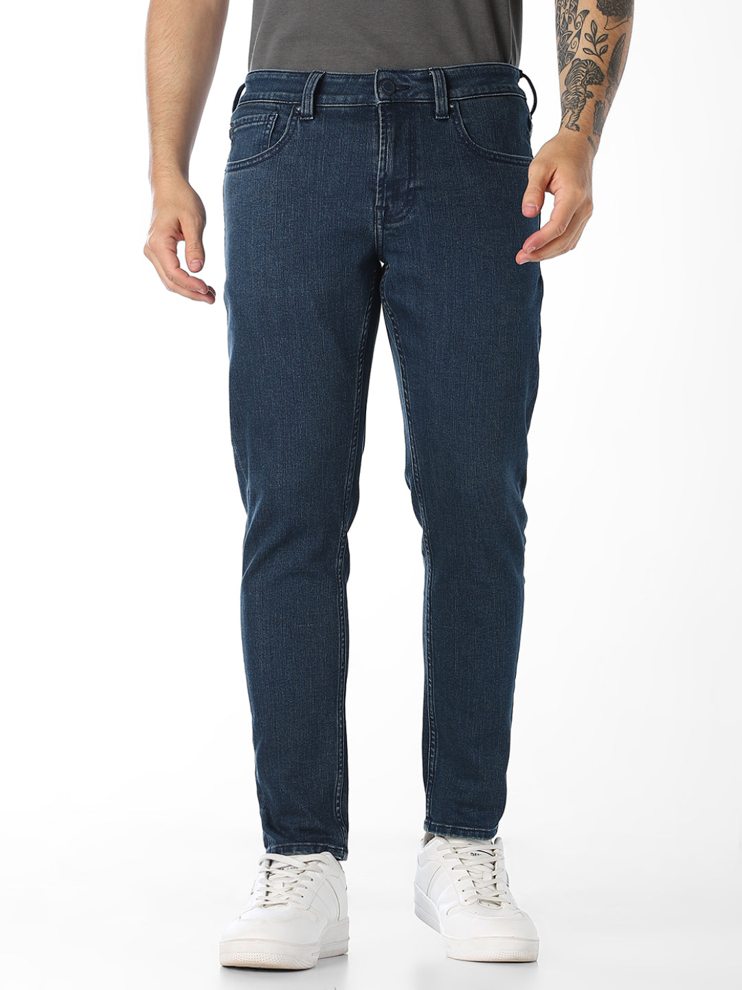 Low Rise Brak Cropped Slim Fit Jeans