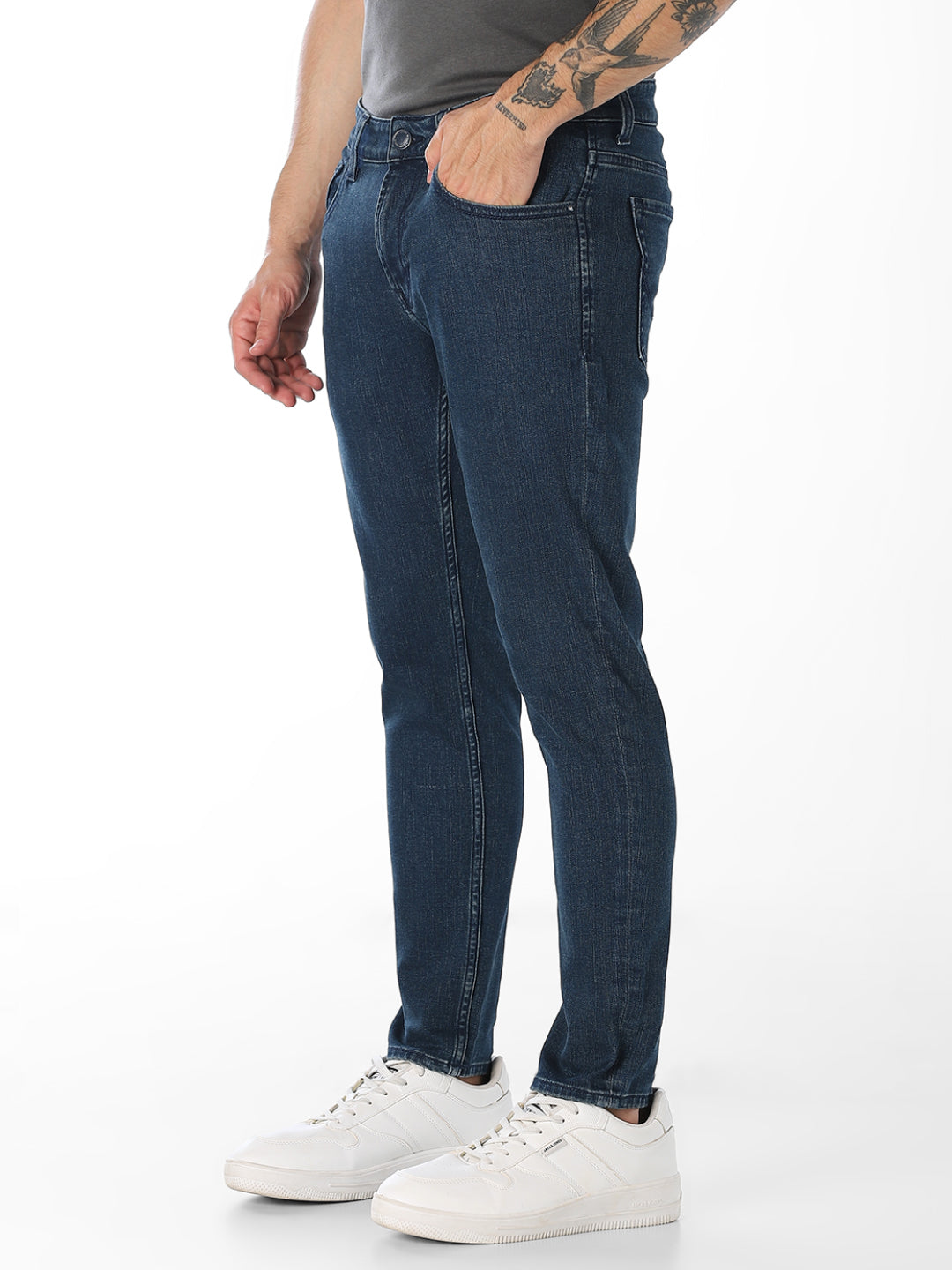 Low Rise Brak Cropped Slim Fit Jeans