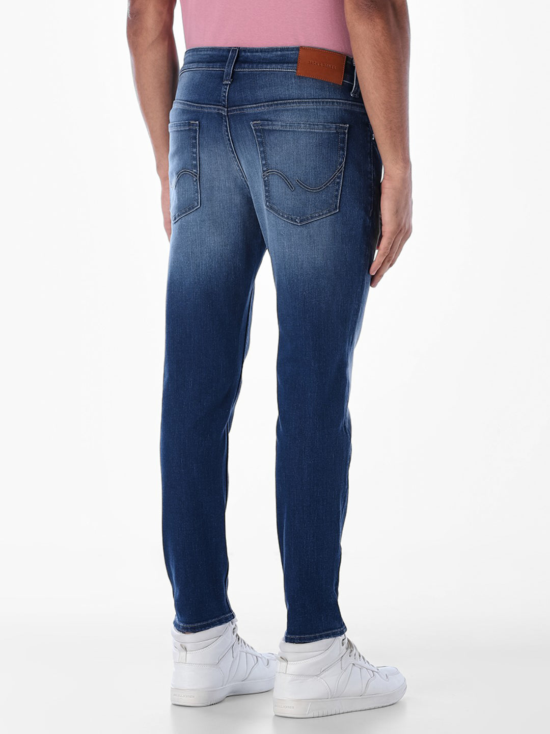 Washed Brak Slim Fit Jeans - Medium Blue