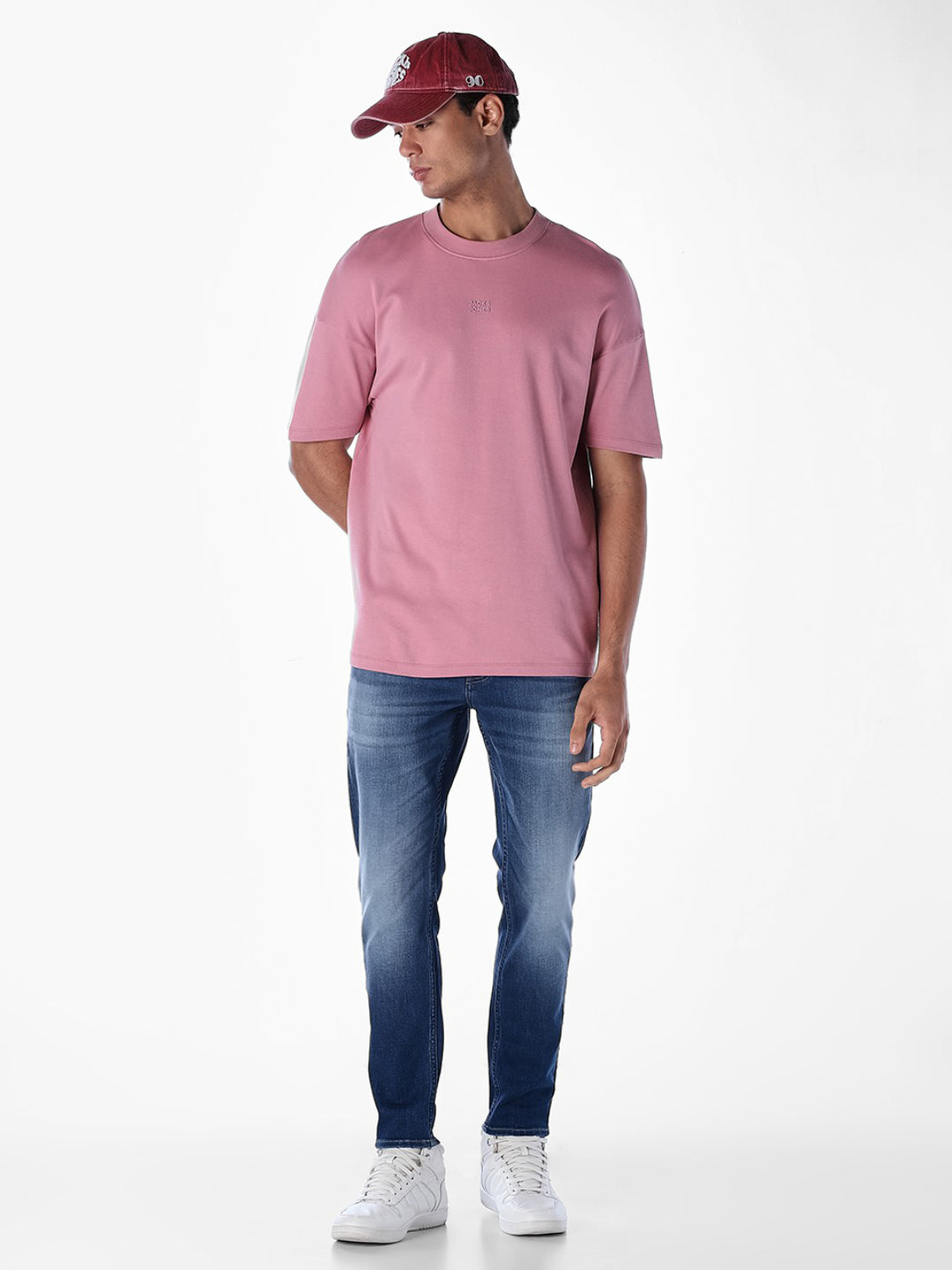 Washed Brak Slim Fit Jeans - Medium Blue