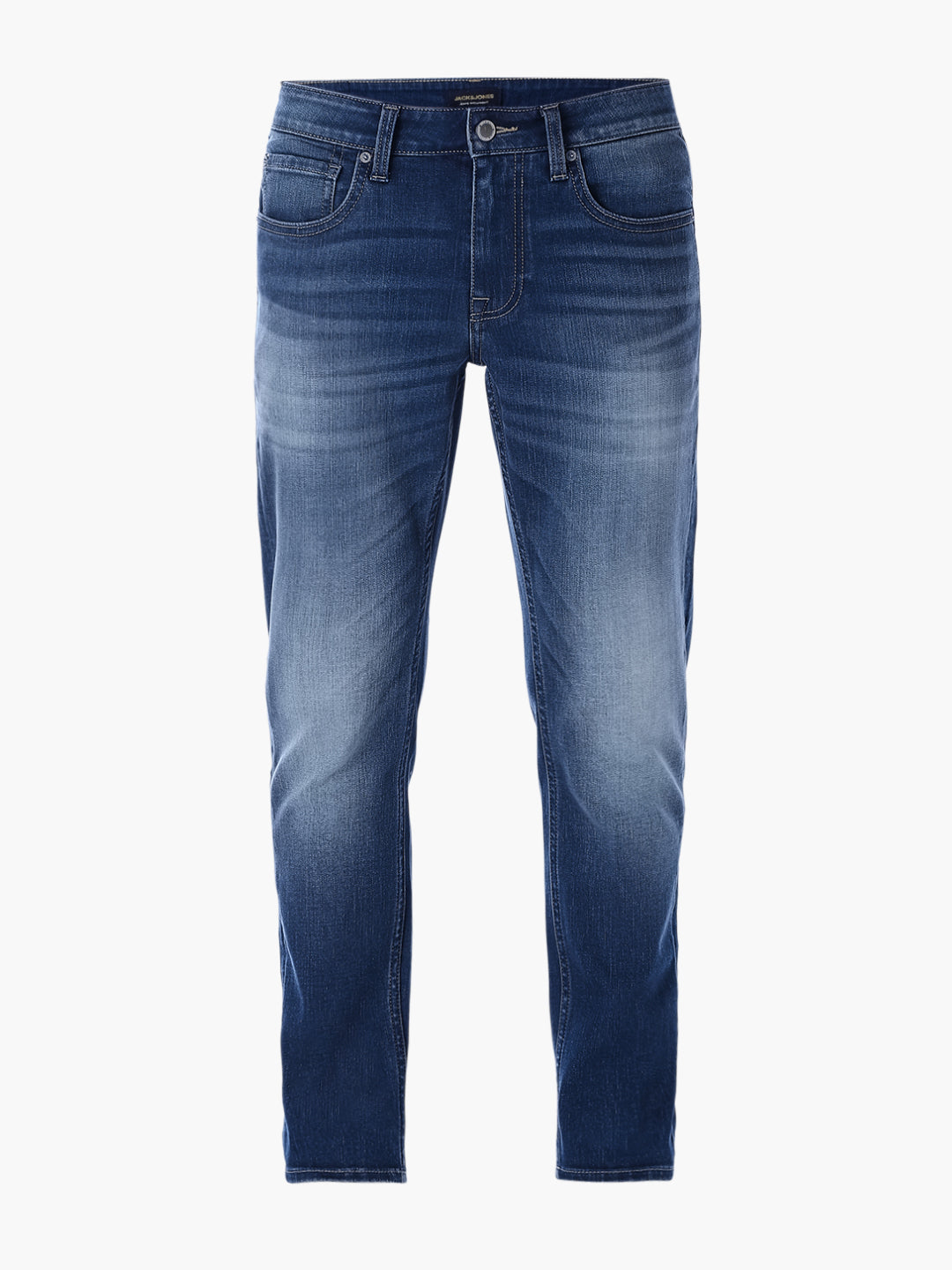Washed Brak Slim Fit Jeans - Medium Blue