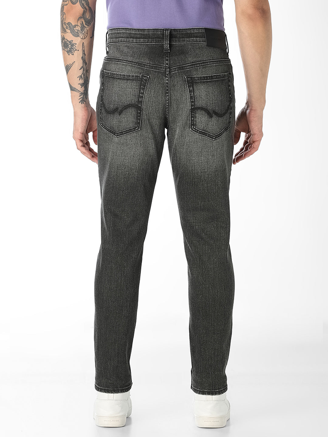 Olive Cropped Brak Slim Fit Jeans