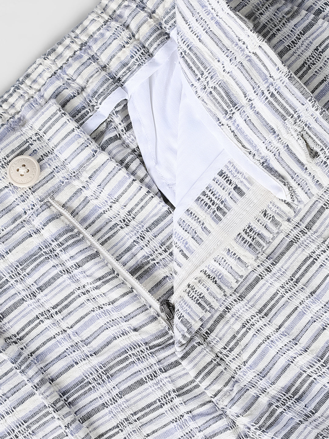 White Printed Regular Fit Shorts