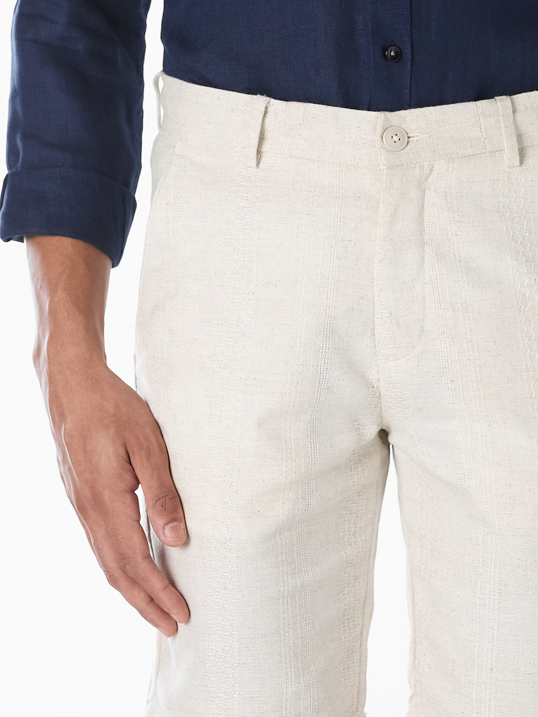 Regular Fit Textured Shorts