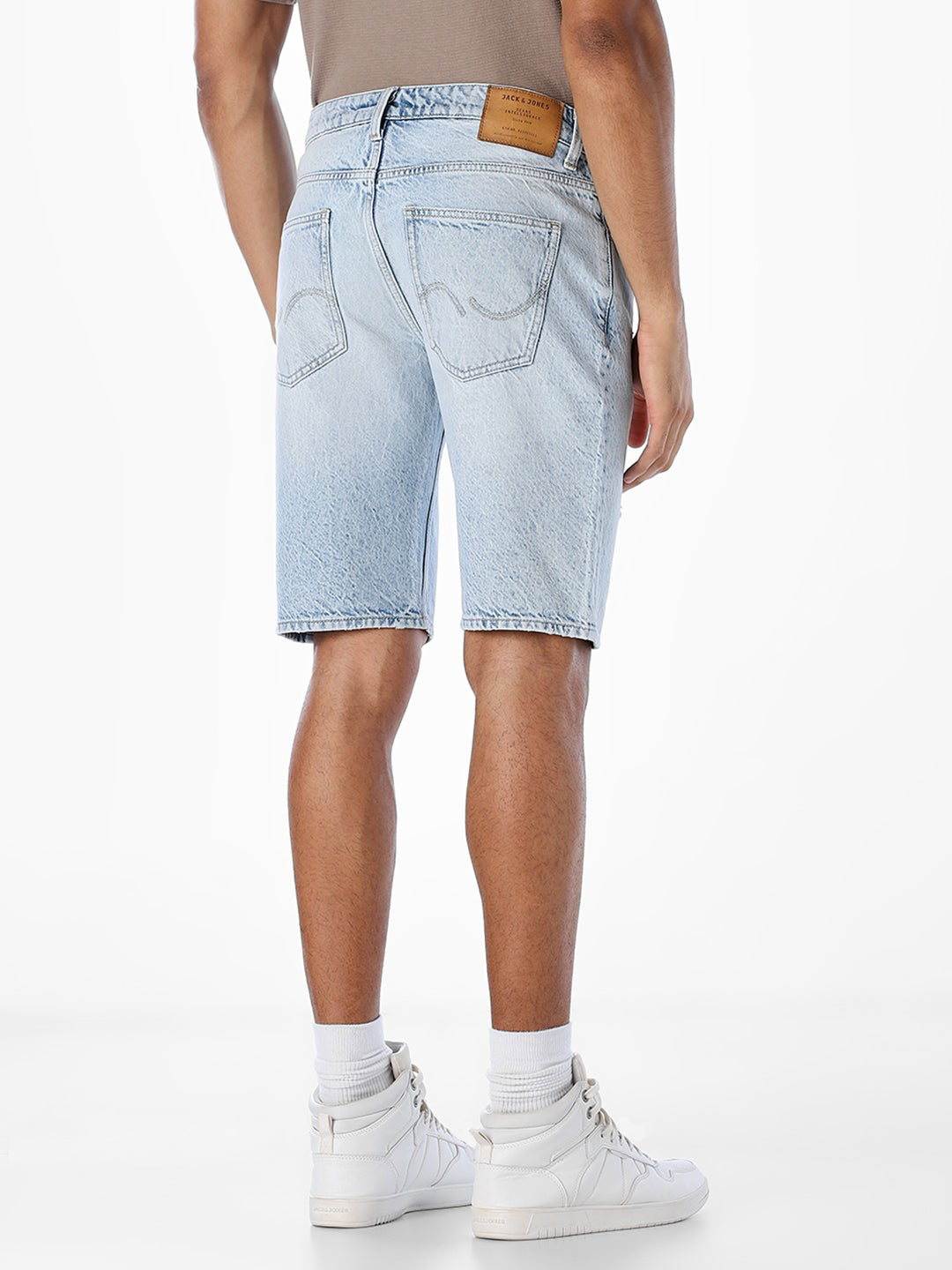 Light Blue 5 Pocket Denim Shorts