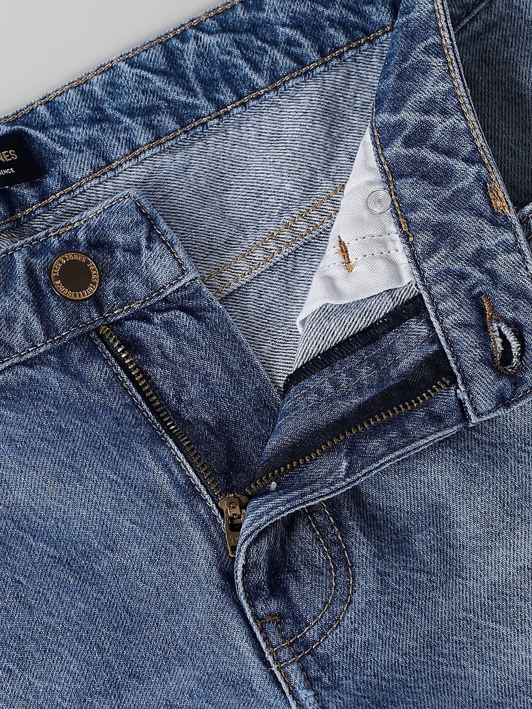 Blue Washed 5 Pocket Denim Shorts