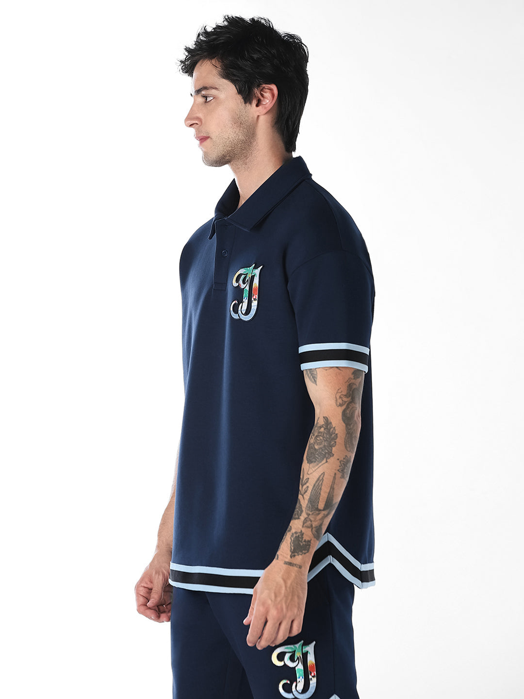 Embroidered Logo Boxy Fit Polo