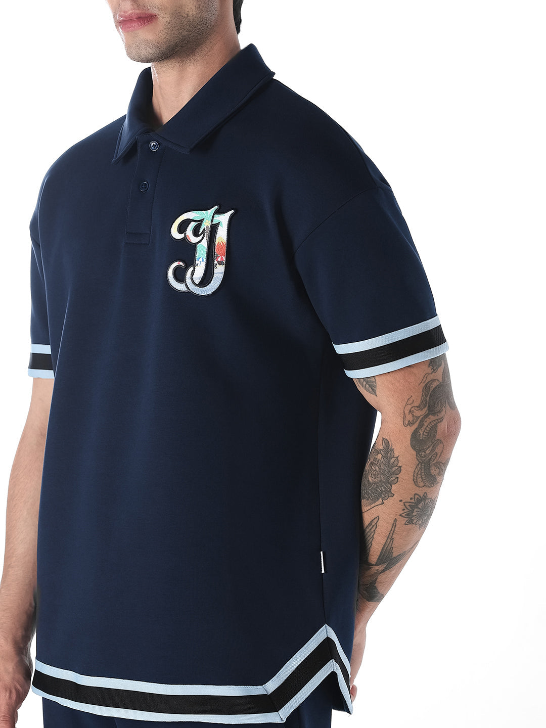 Embroidered Logo Boxy Fit Polo
