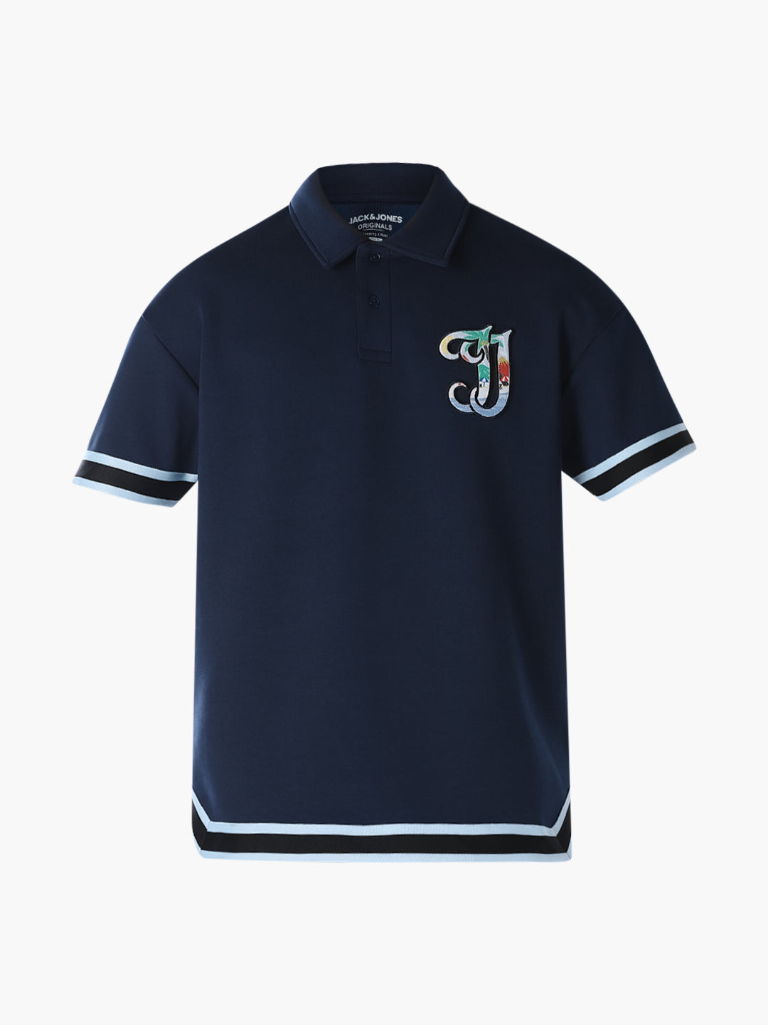 Embroidered Logo Boxy Fit Polo