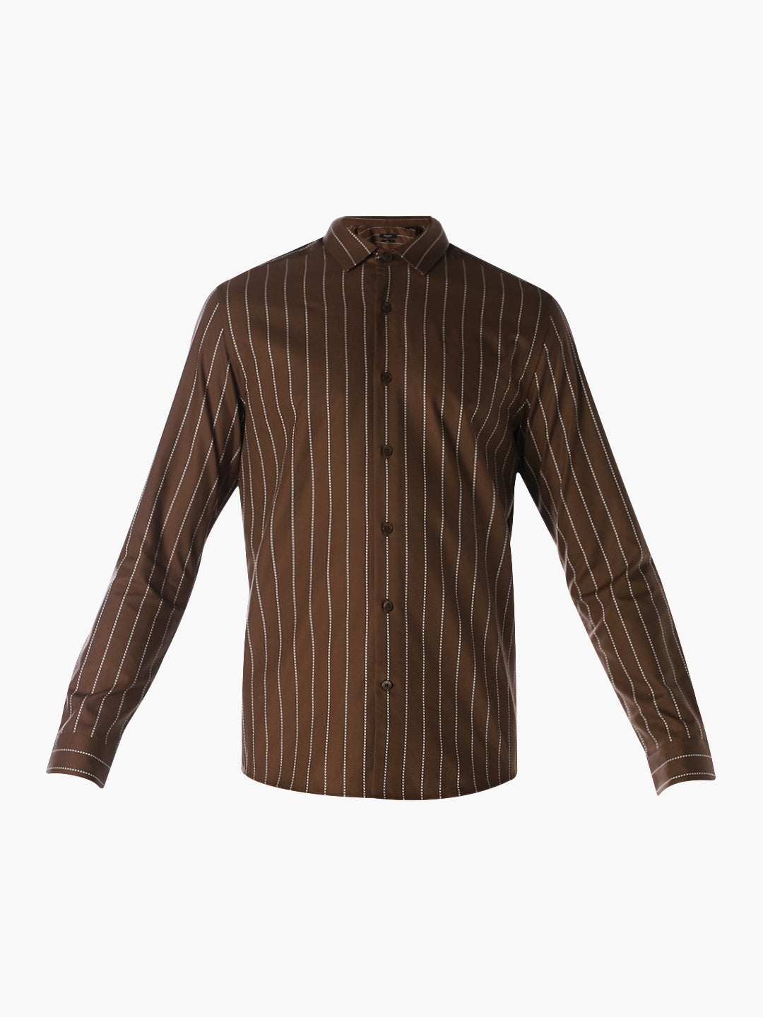 Striped Cotton Slim Fit Shirt