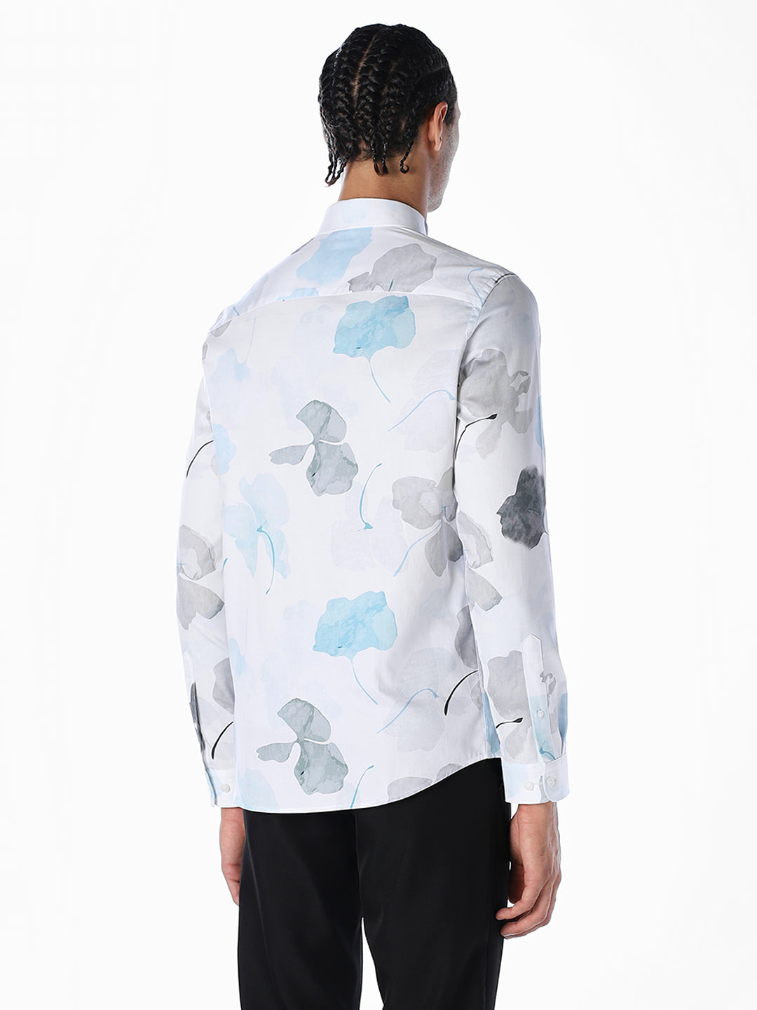 Floral Cotton Slim Fit Shirt