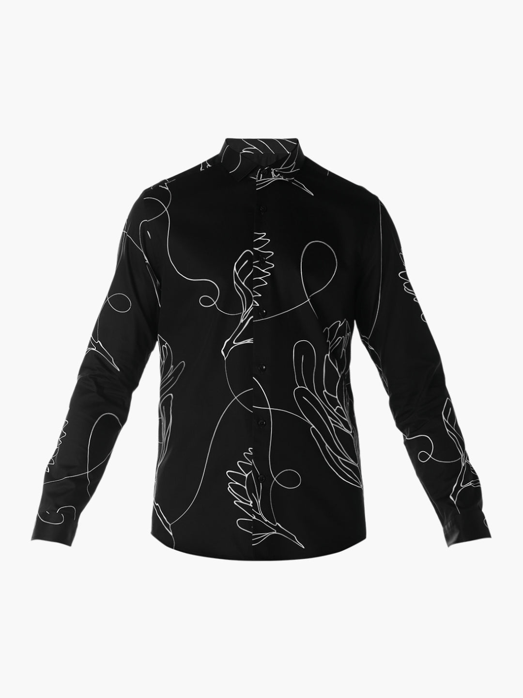 Printed Slim Fit Cotton Shirt