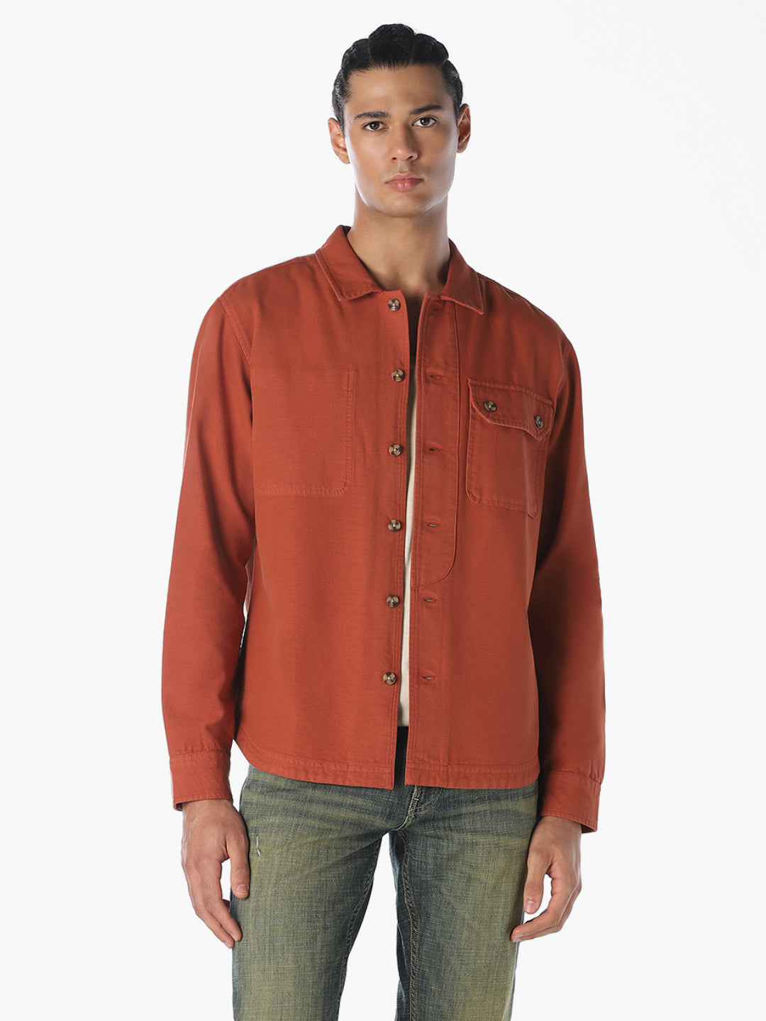 Cotton Overdyed Overshirt