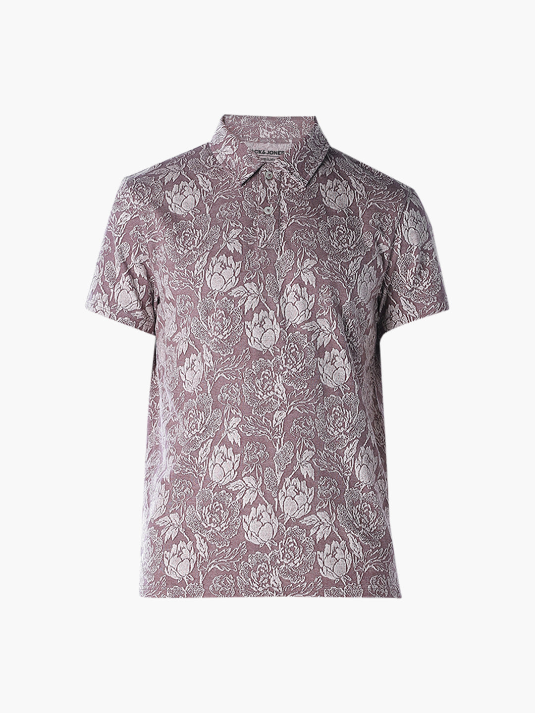Cut & Sew Printed Cotton Polo