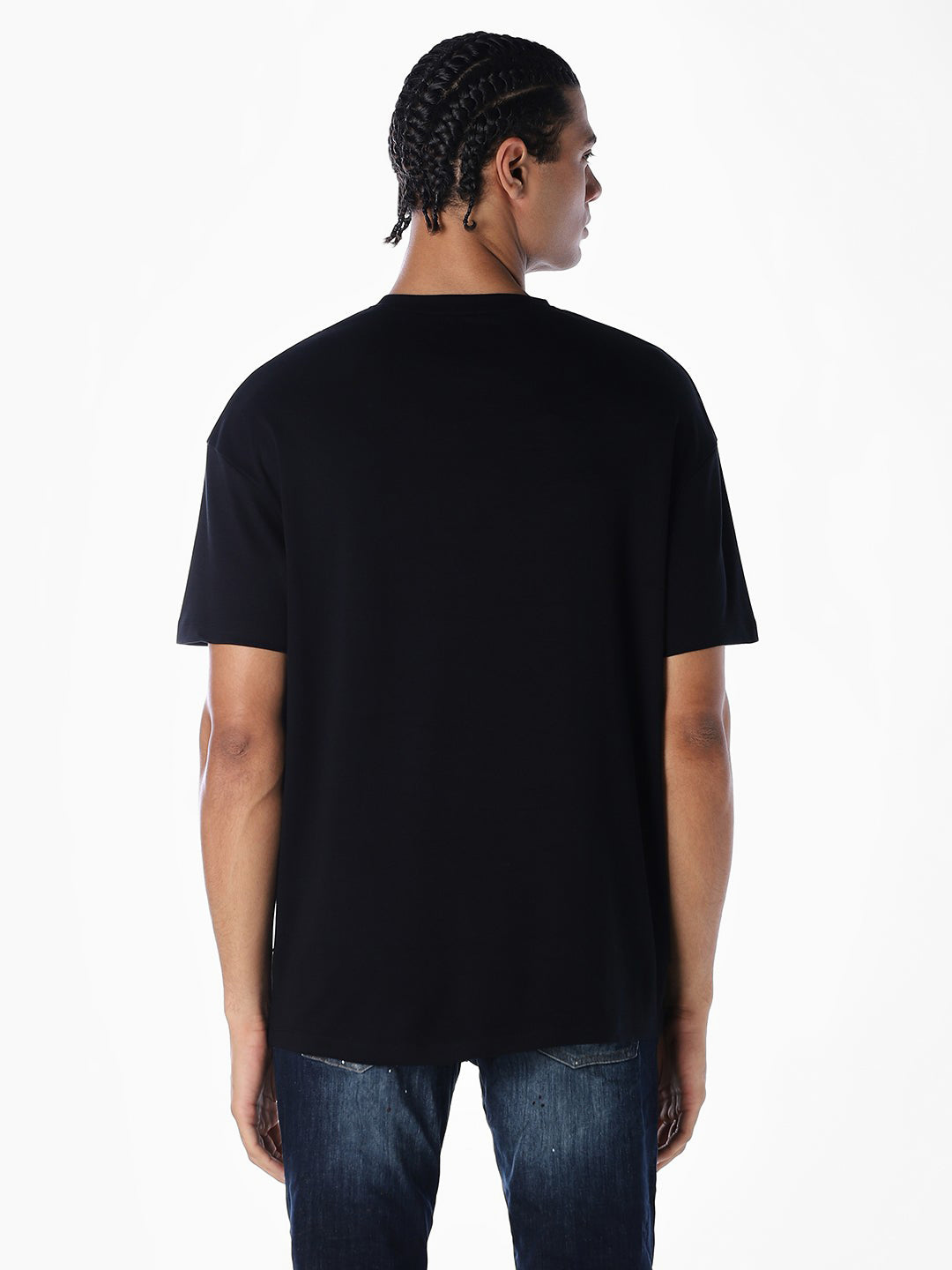 Cut & Sew Printed Oversized T-shirt