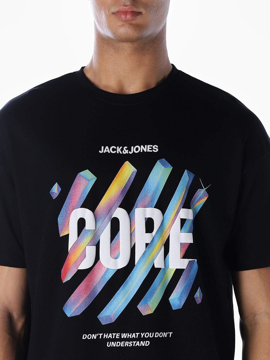 Cut & Sew Printed Oversized T-shirt