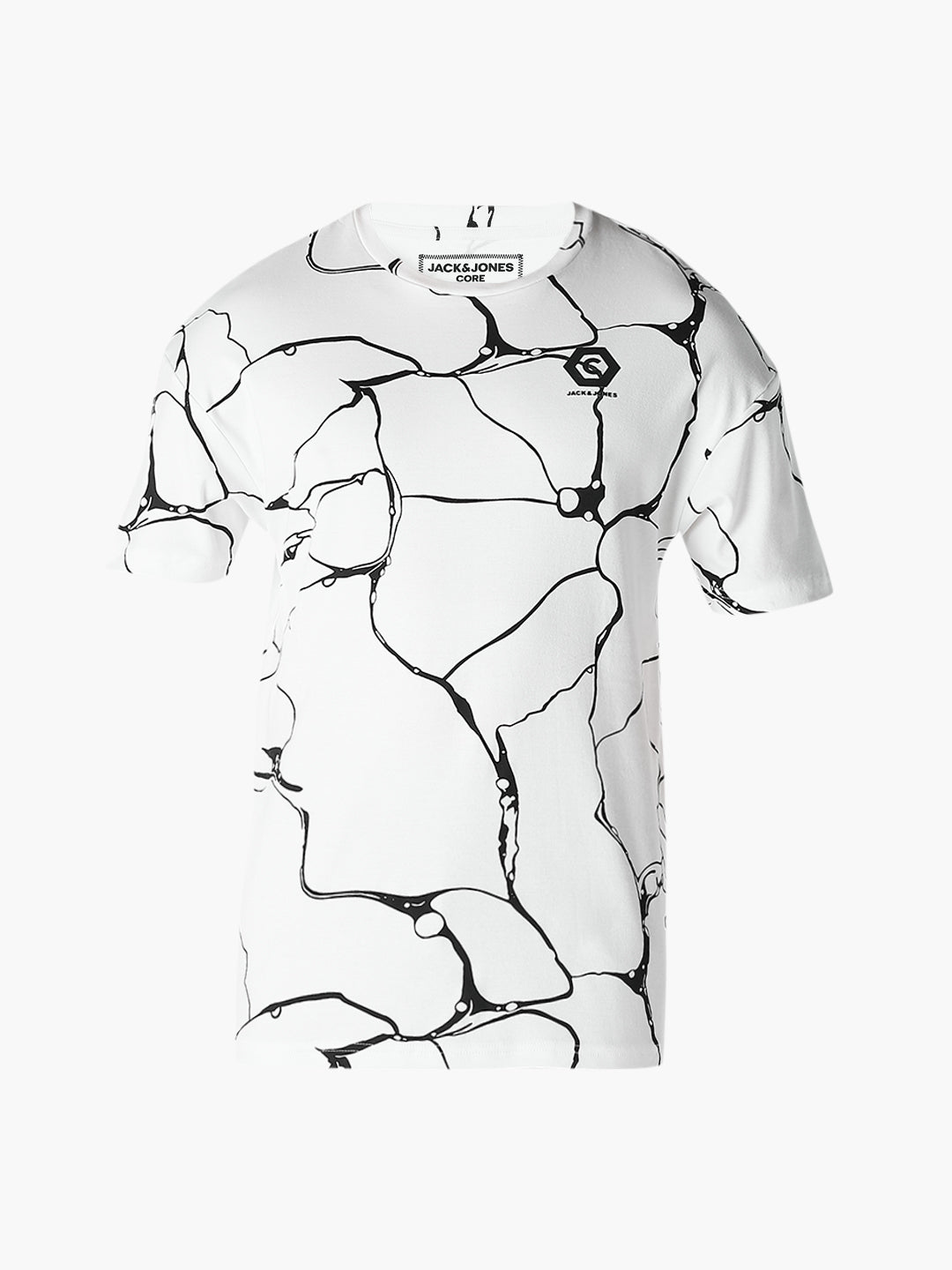 Abstract Print Cotton T-shirt