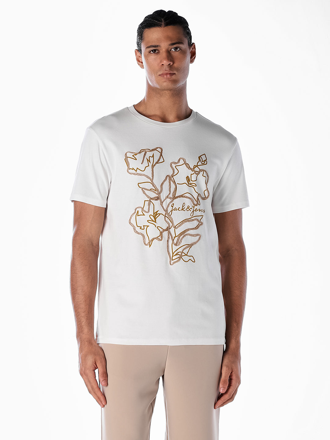 Floral Print Cotton T-shirt