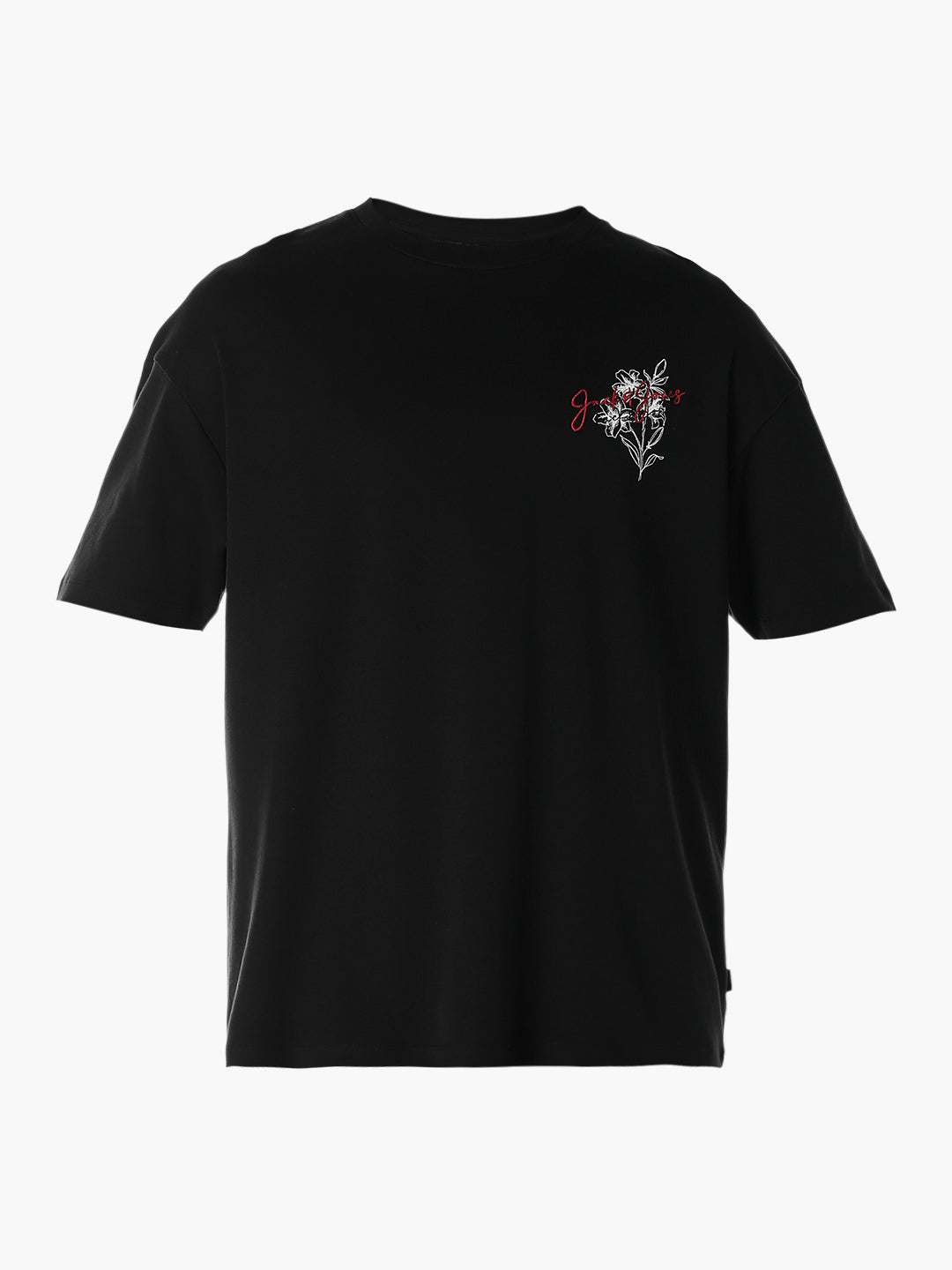 Floral Back Print Oversized T-shirt