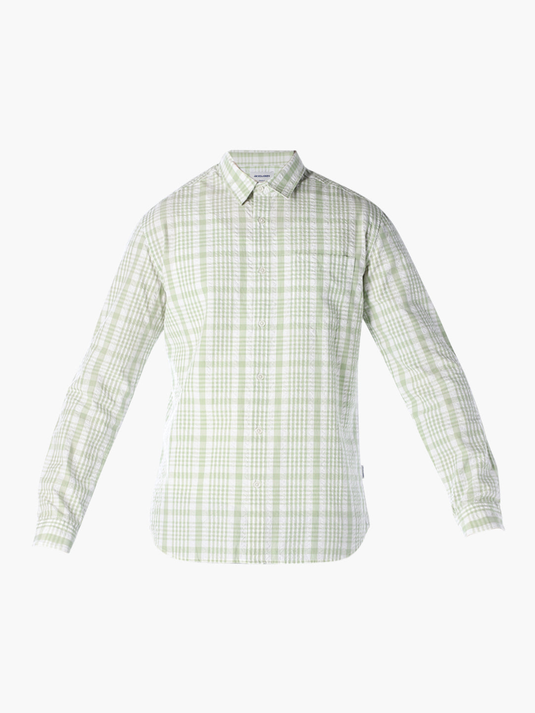 Green Striped Cotton Shirt