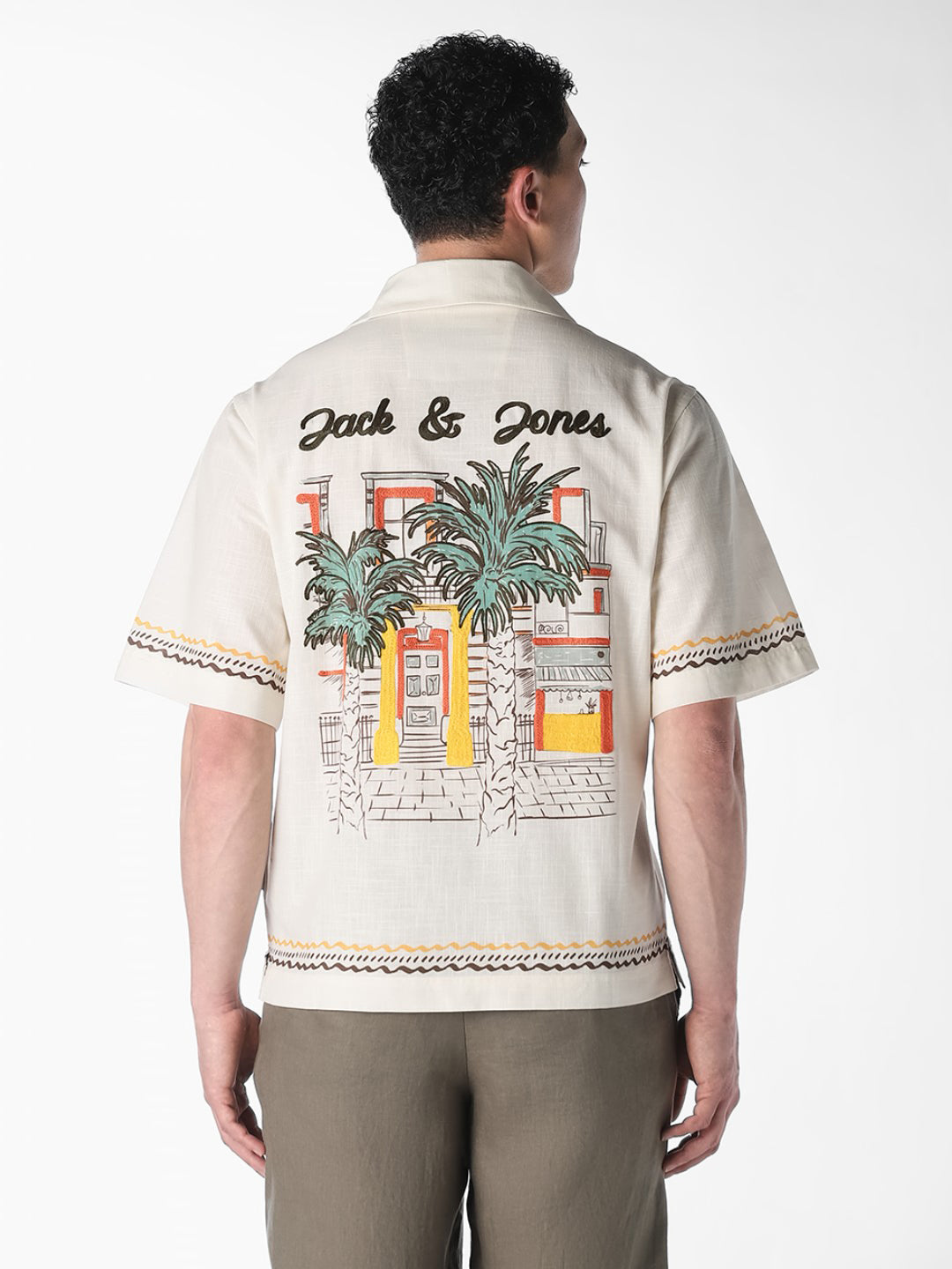 White Embroidered Oversized Shirt