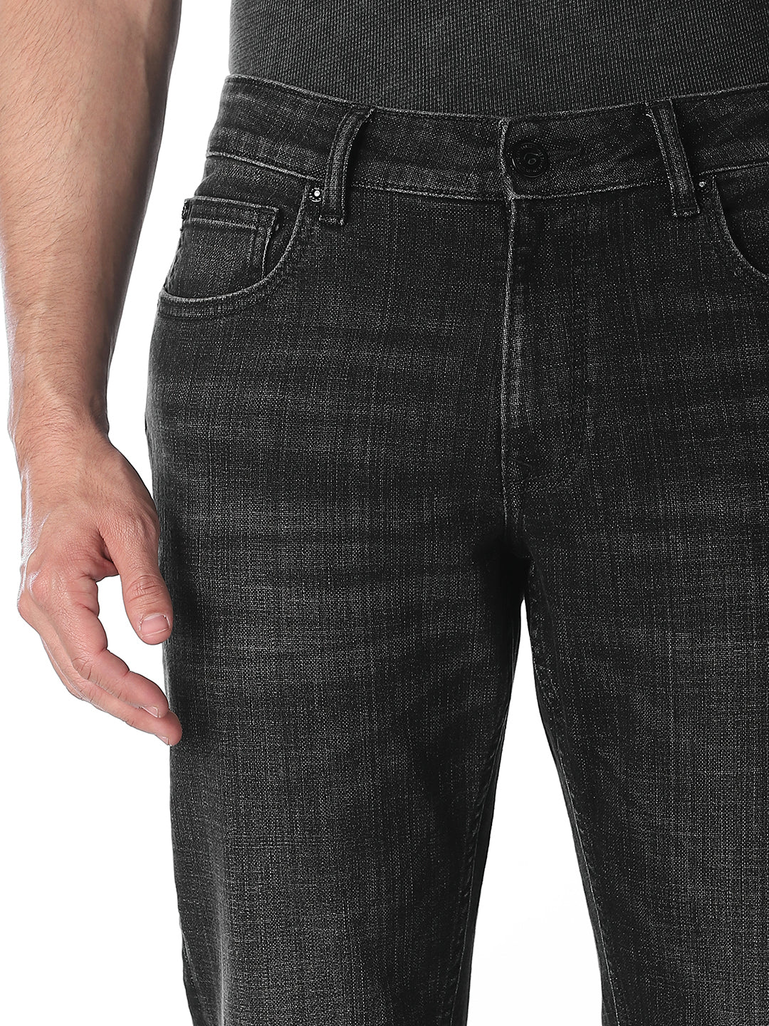 Black Washed Clark Regular Fit Jeans