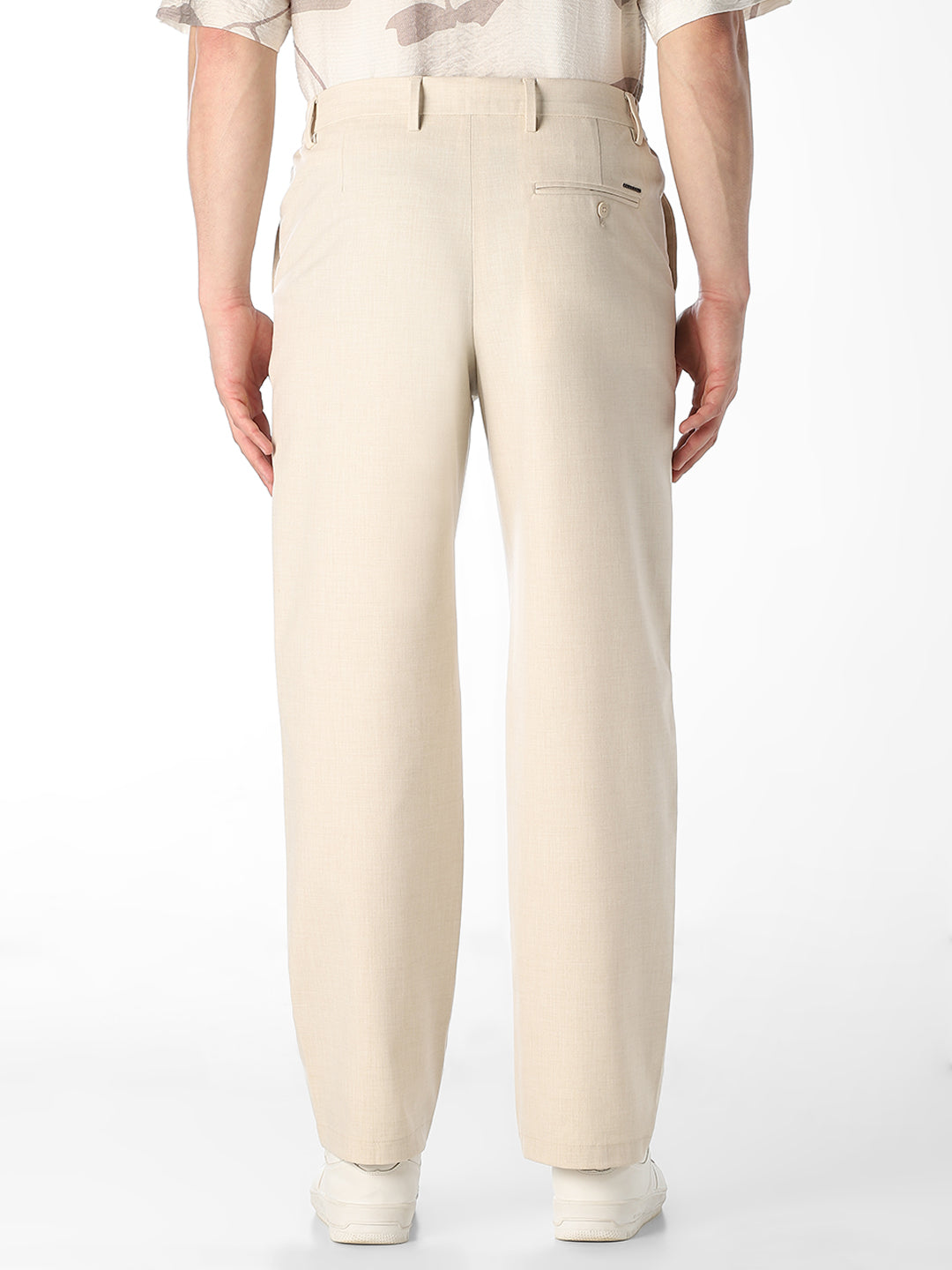 Cotton Blend Regular Fit Pants