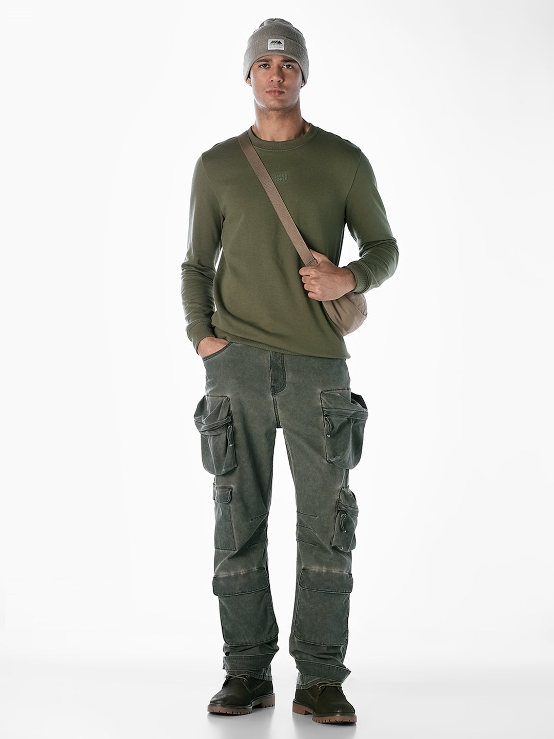 Green Crew Neck Sweatshirt