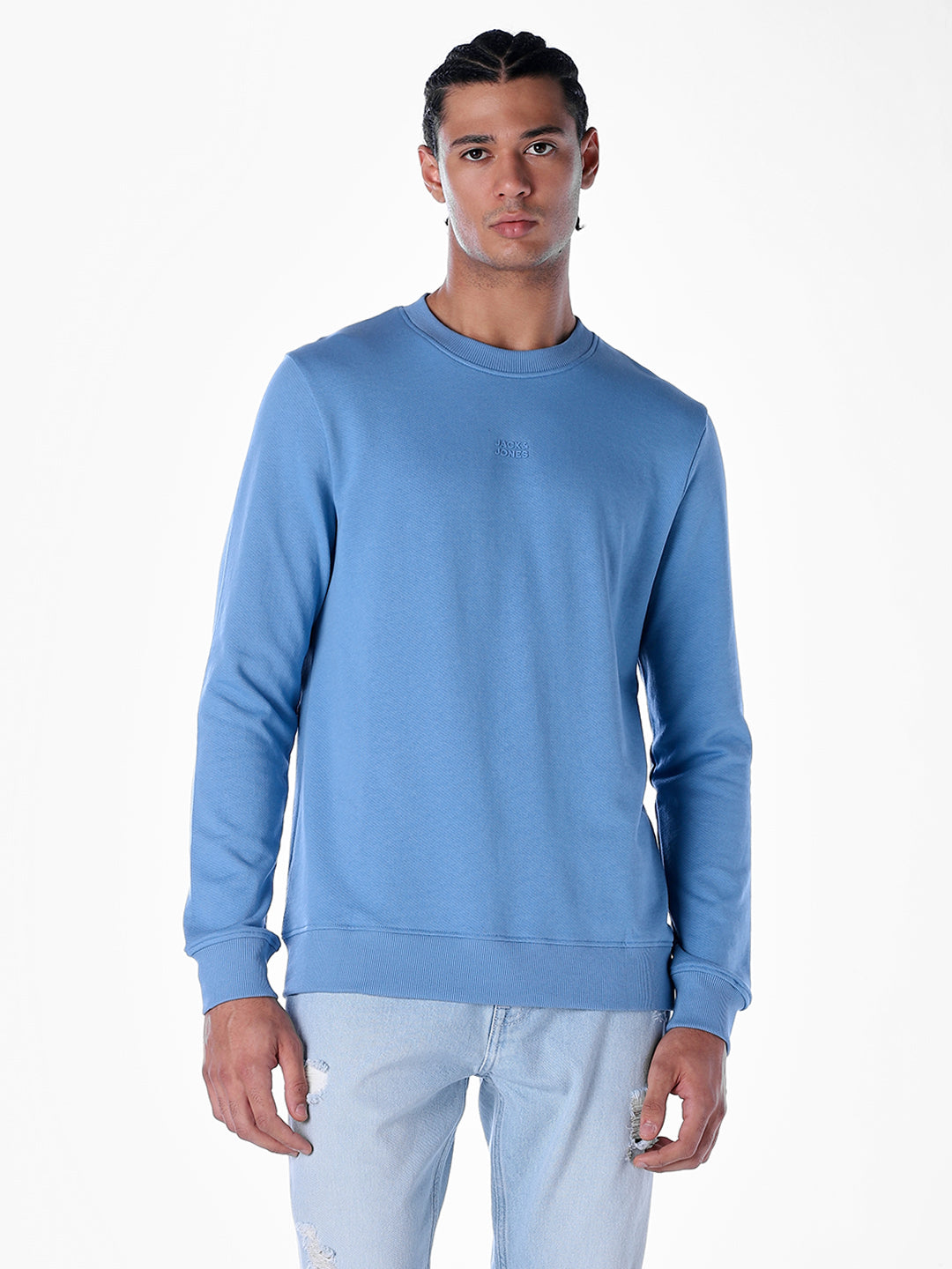 Blue Crew Neck Sweatshirt
