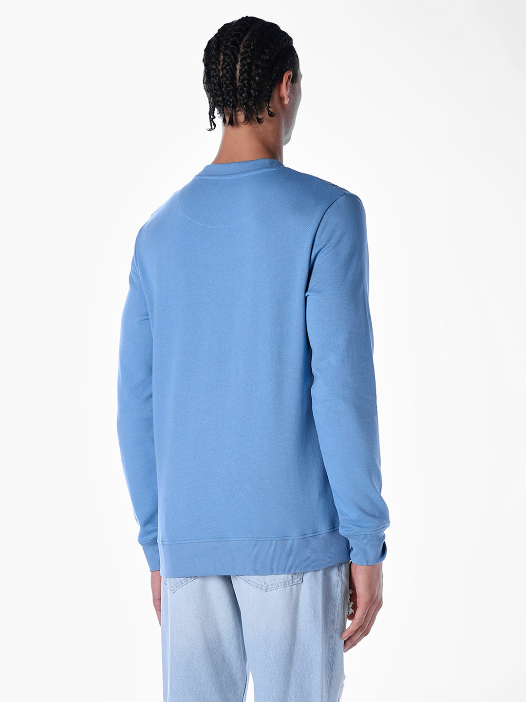 Blue Crew Neck Sweatshirt