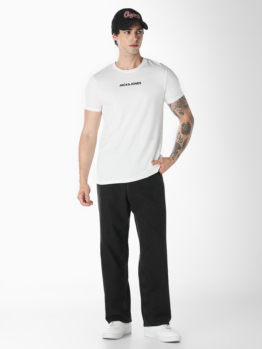 Men's Black Denim Loose Fit Jeans