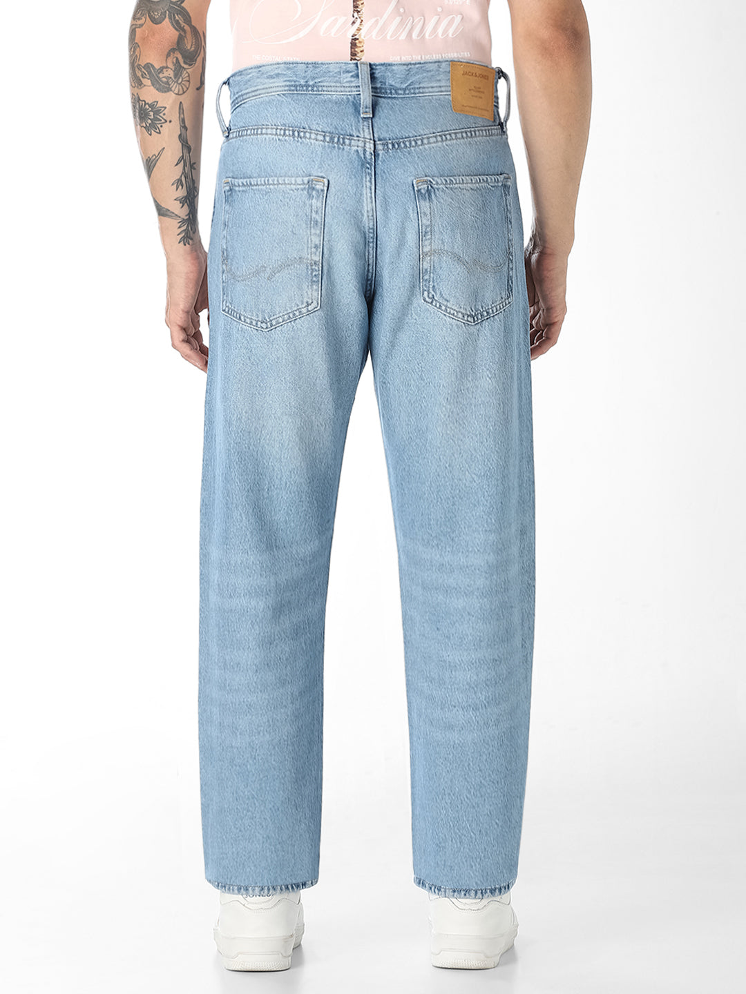 Straight Fit Low Rise Light Blue Denim Jeans