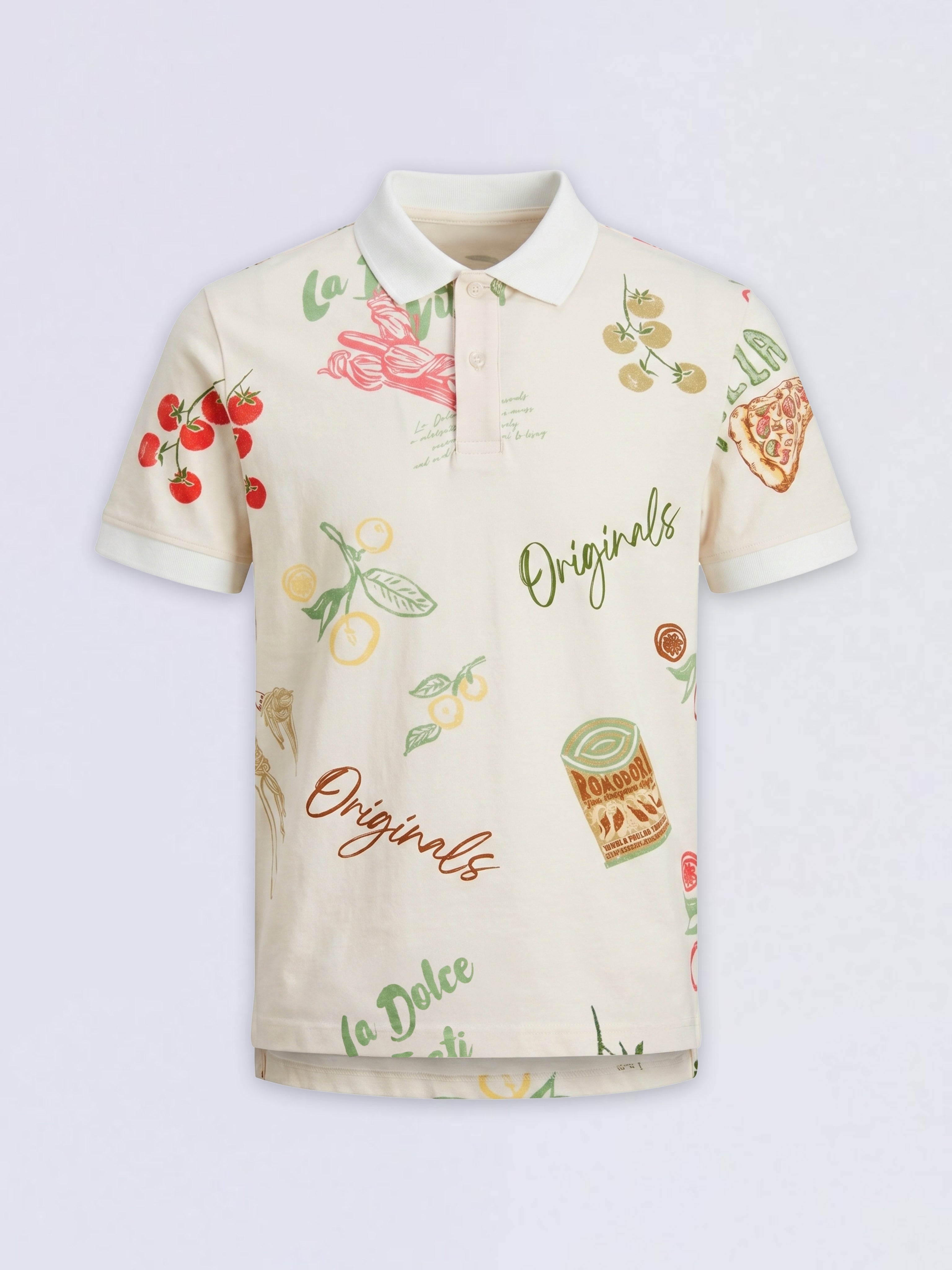 Boys Printed Cotton Polo
