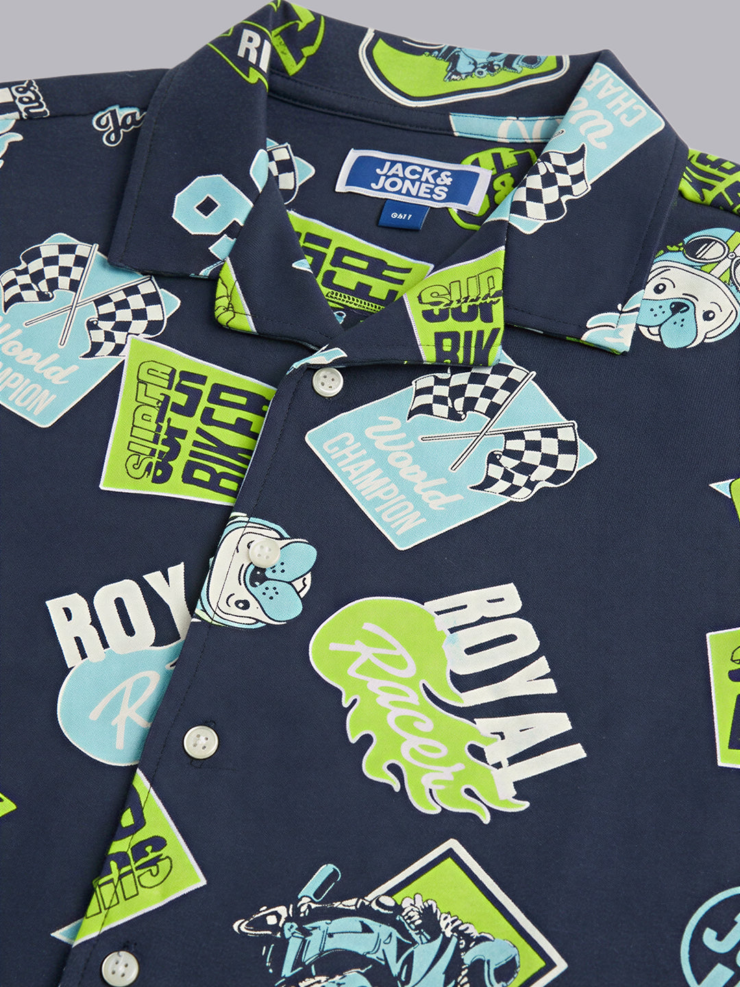 Boys Printed Cotton Shirt