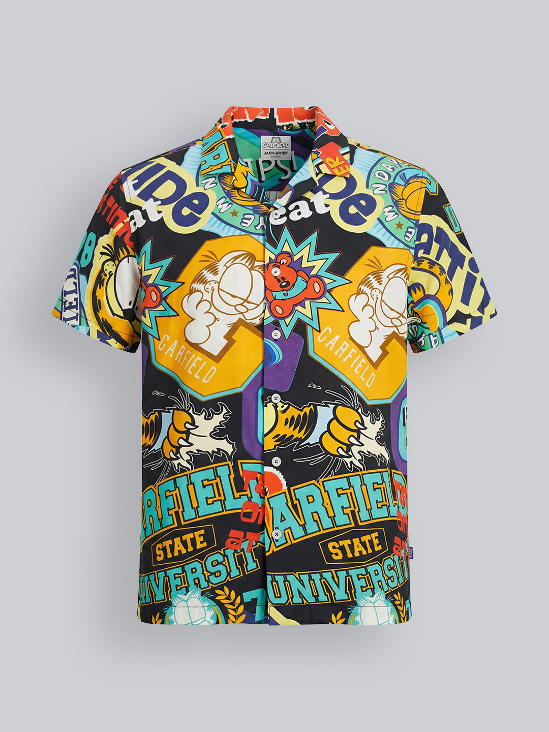 Boys Green Garfield Print Shirt