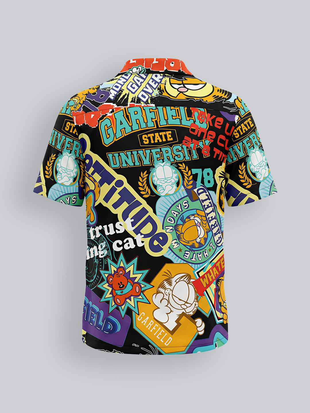 Boys Green Garfield Print Shirt